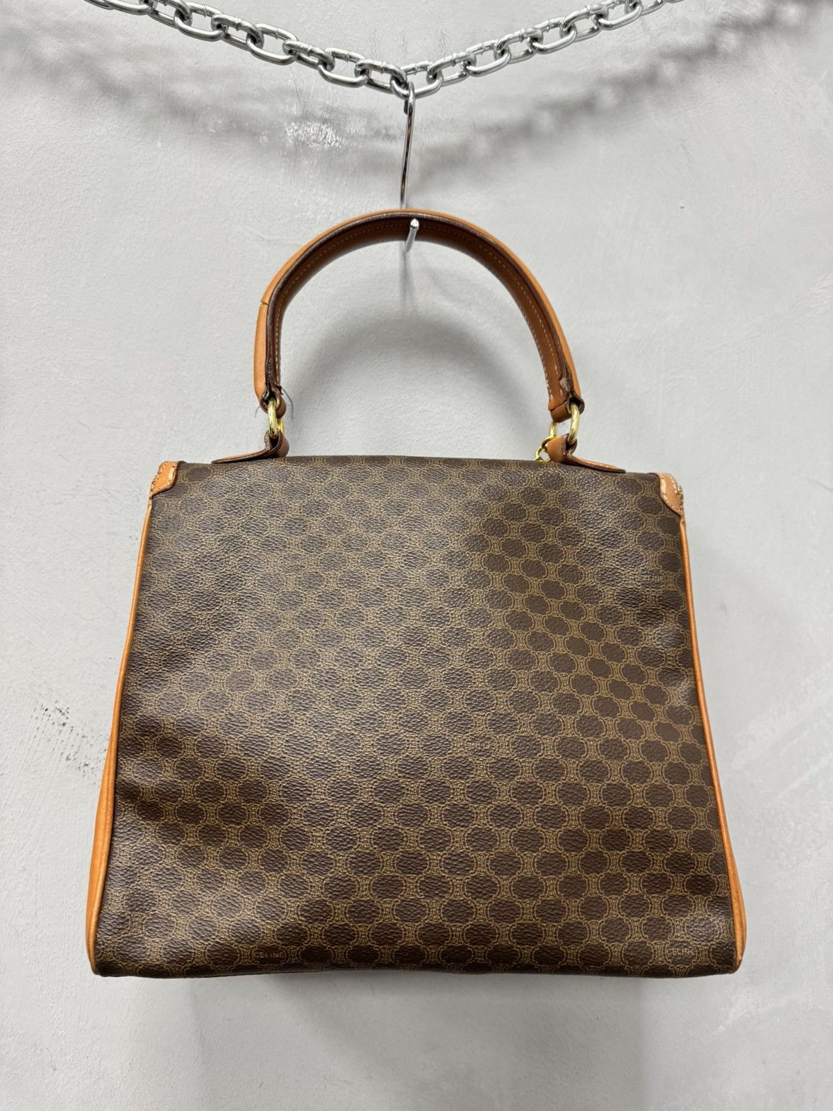 Celine Monogram Celine Leather hand bag luxury Size ONE SIZE - 5 Thumbnail