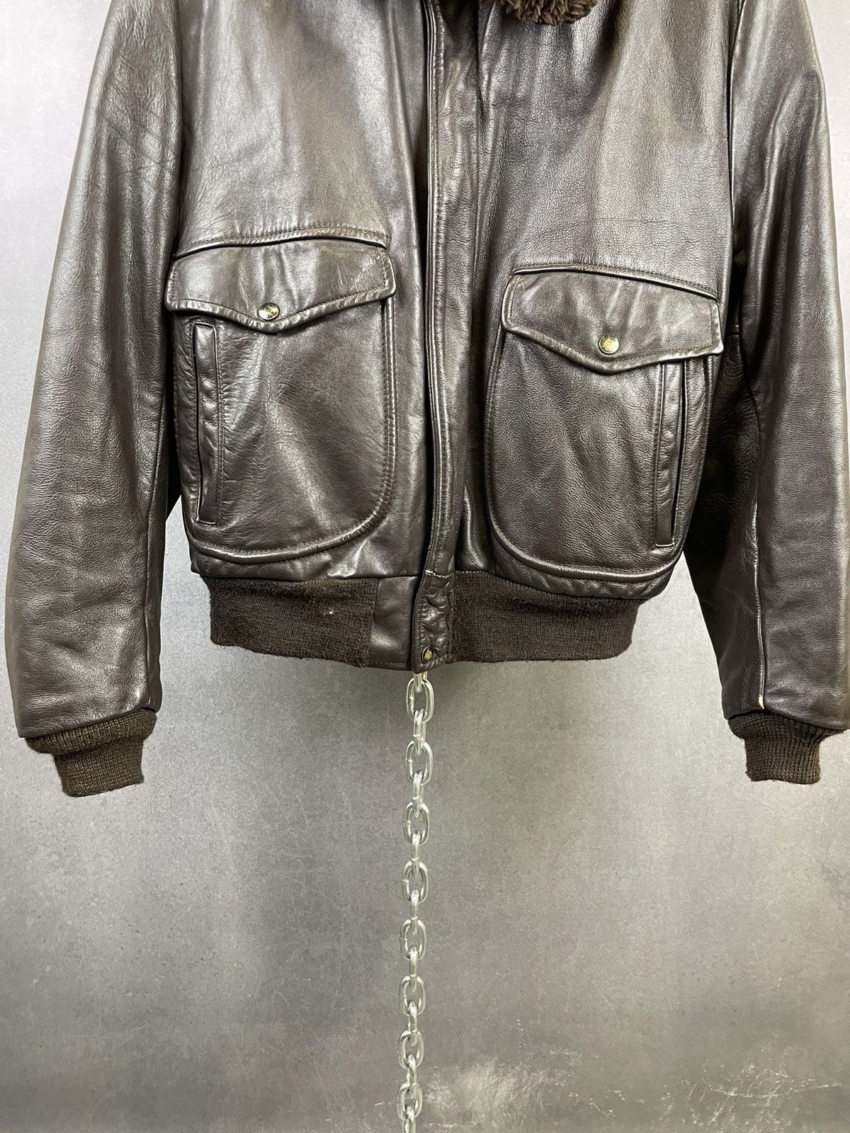 Vintage 60s Leather Flight Jacket