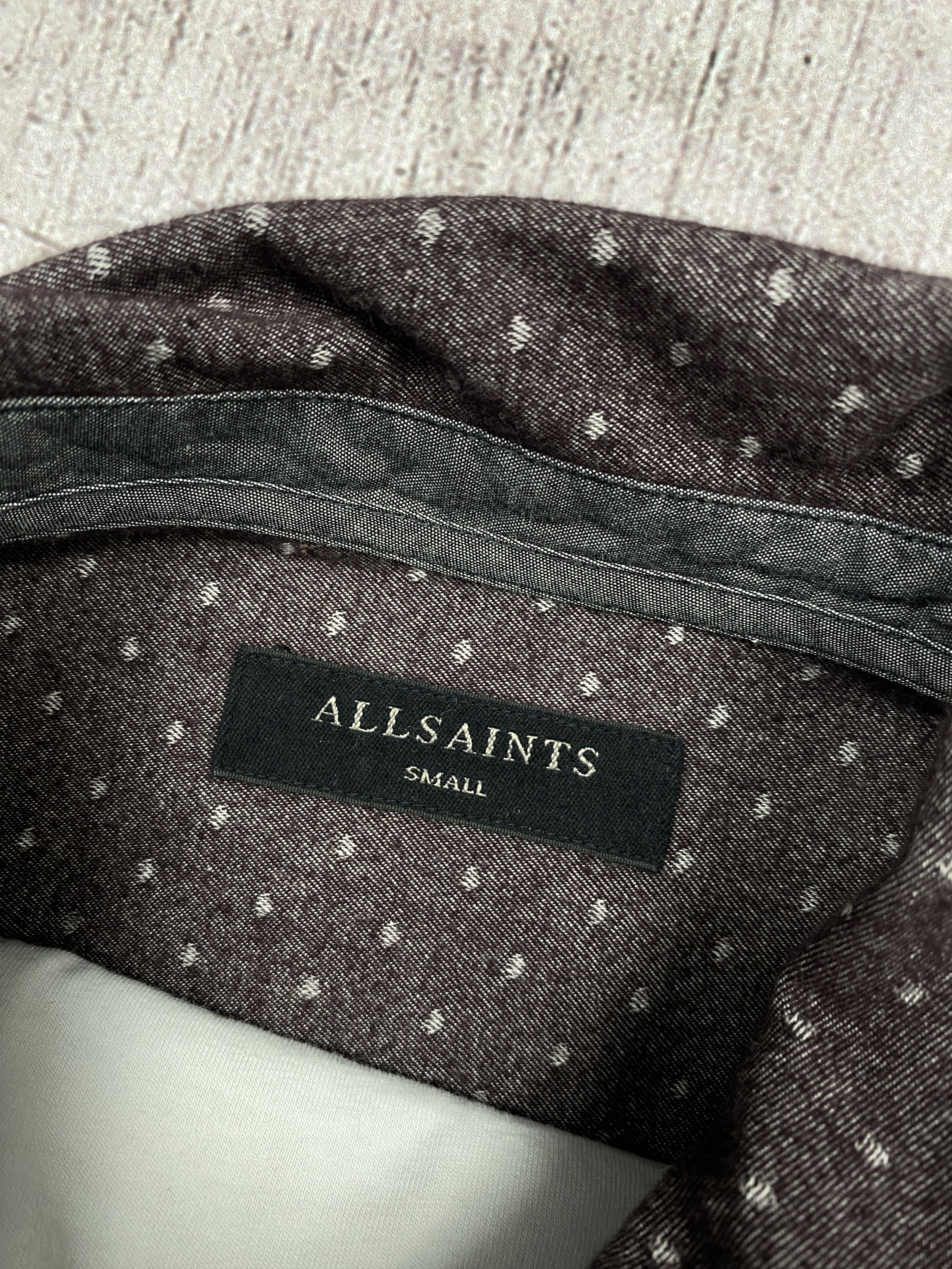 Allsaints × Flannel Allsaints Flannel Vintage Cresco Mens Long Sleeve Shirt Size US S / EU 44-46 / 1 - 4 Thumbnail