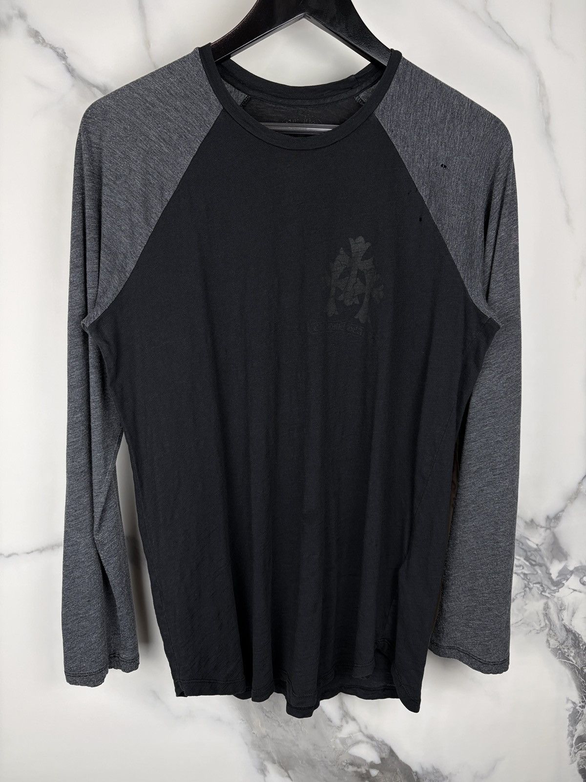 Chrome Hearts Chrome Hearts Vintage Cemetery Baseball Longsleeve Tshirt Size US S / EU 44-46 / 1 - 1 Thumbnail