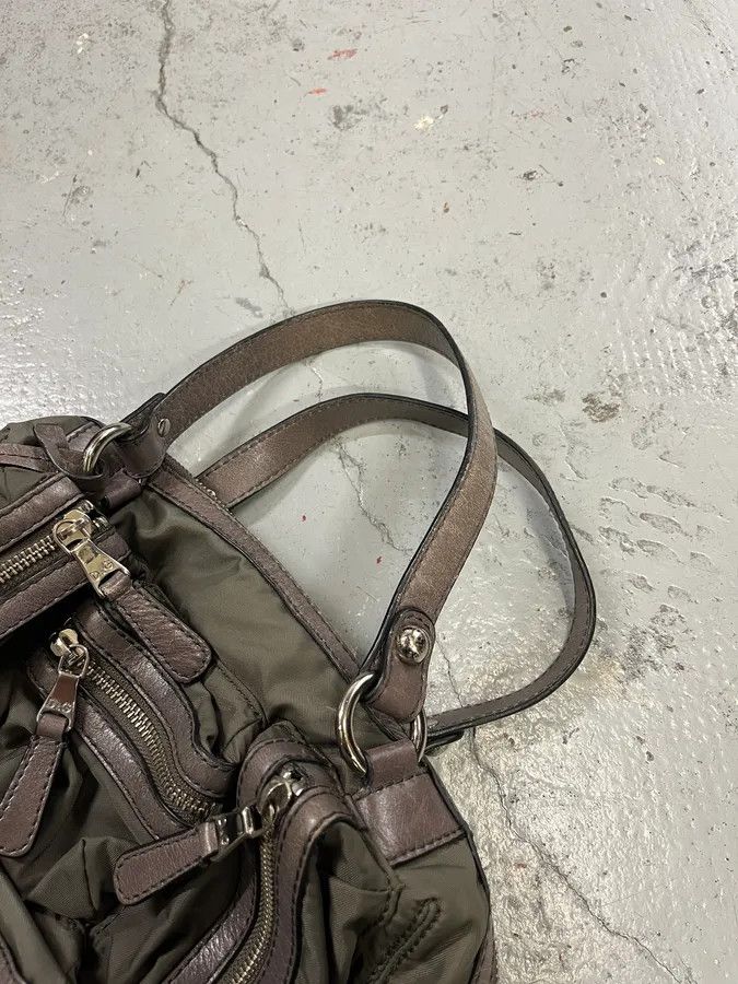Dolce & Gabbana 2000s Dolce & Gabbana Khaki Green Multi Zip Mila Handle Bag Size ONE SIZE - 5 Thumbnail