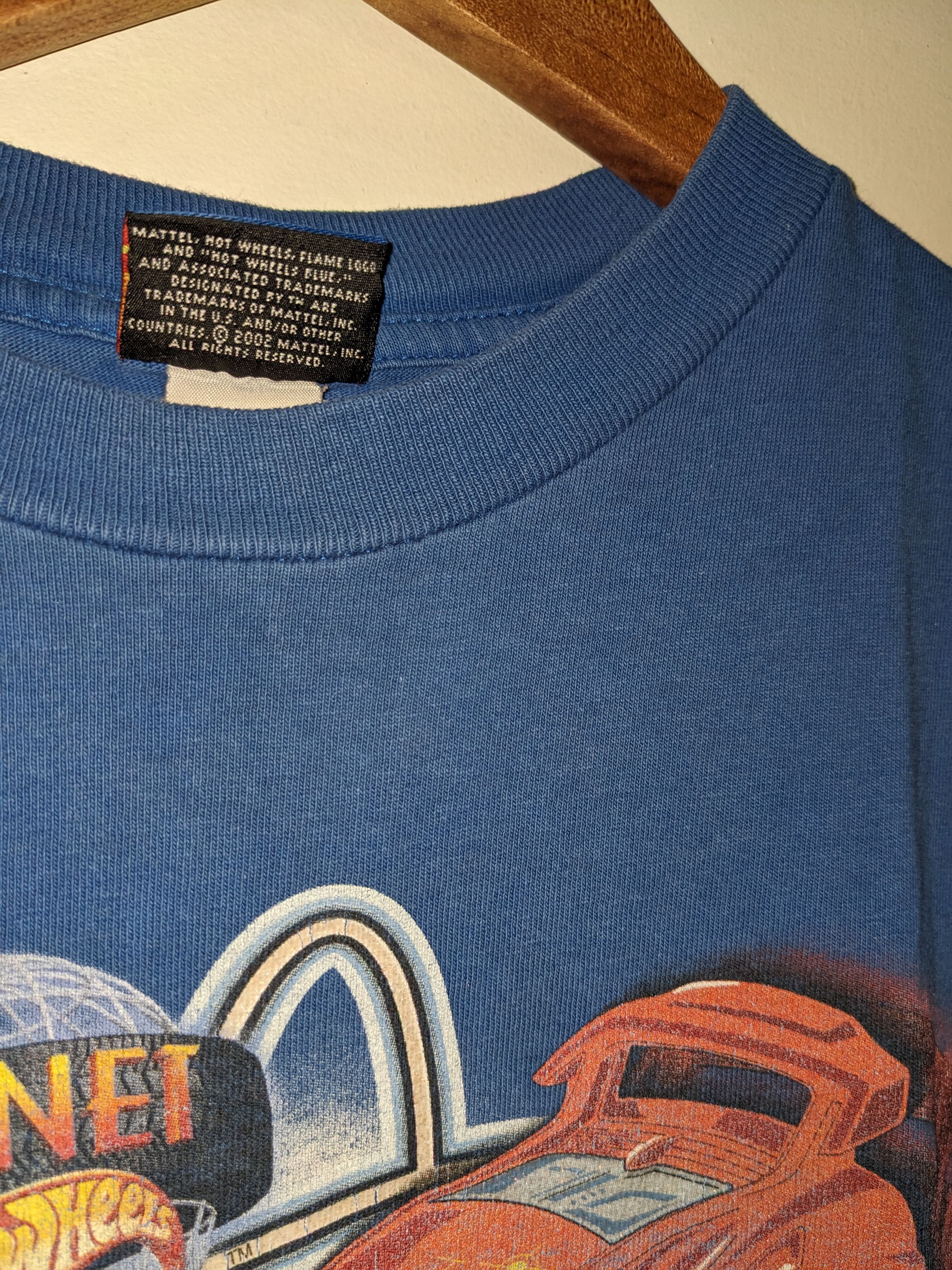 NASCAR × Vintage Vintage 2002 Hot Wheels Planet Car Race Youth 14/16 T-Shirt Size US M / EU 48-50 / 2 - 8 Thumbnail