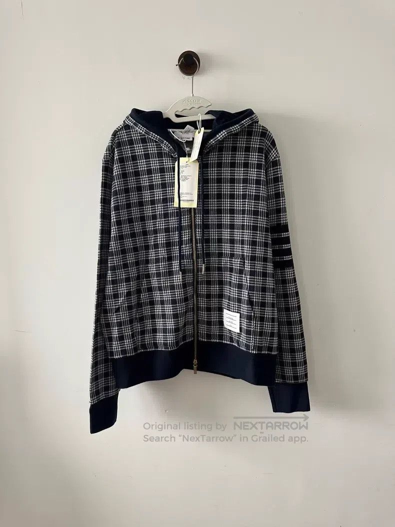 Thom Browne Thom Browne Plaid Zip-up Hoodie Size US L / EU 52-54 / 3 - 1 Thumbnail