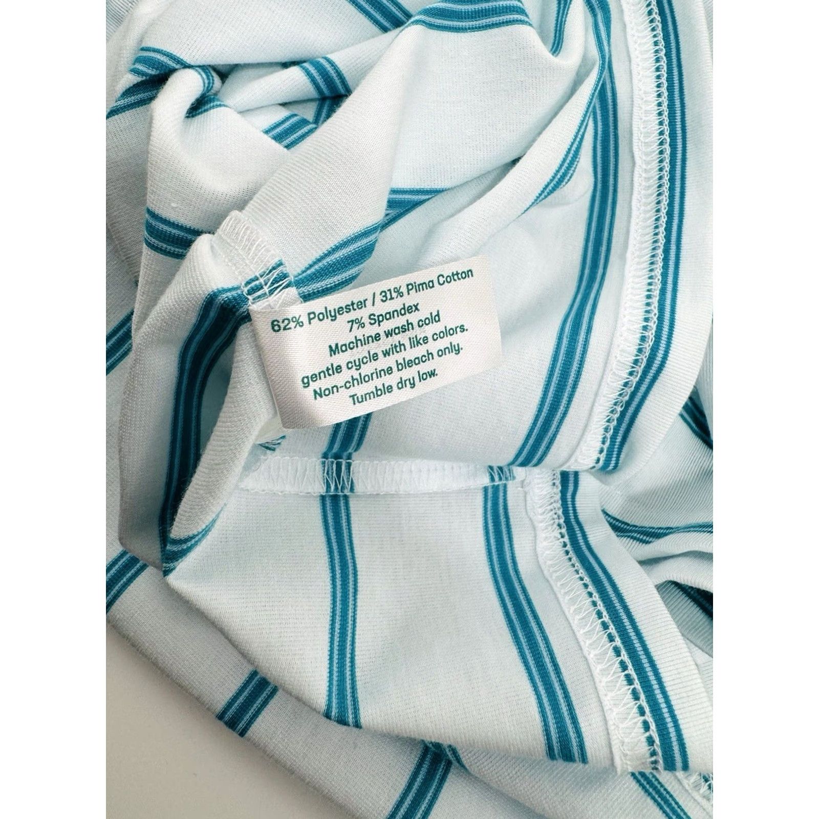 Vintage CRIQUET Polo Shirt - Striped Pocket Embroidered Logo Mens XL White / Bluish Green Shirt Size US XL / EU 56 / 4 - 6 Thumbnail