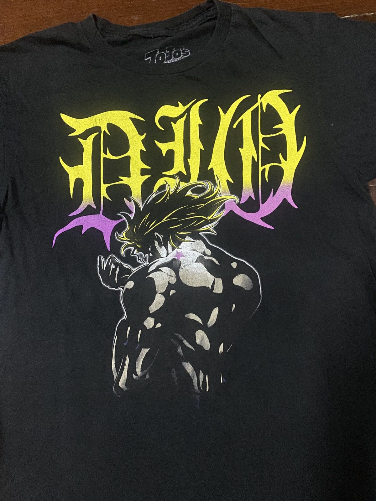 Anime JOJO'S BIZARRE ADVENTURE DIO BRANDO ANIME Y2K TEE Size US M / EU 48-50 / 2 - 5 Thumbnail