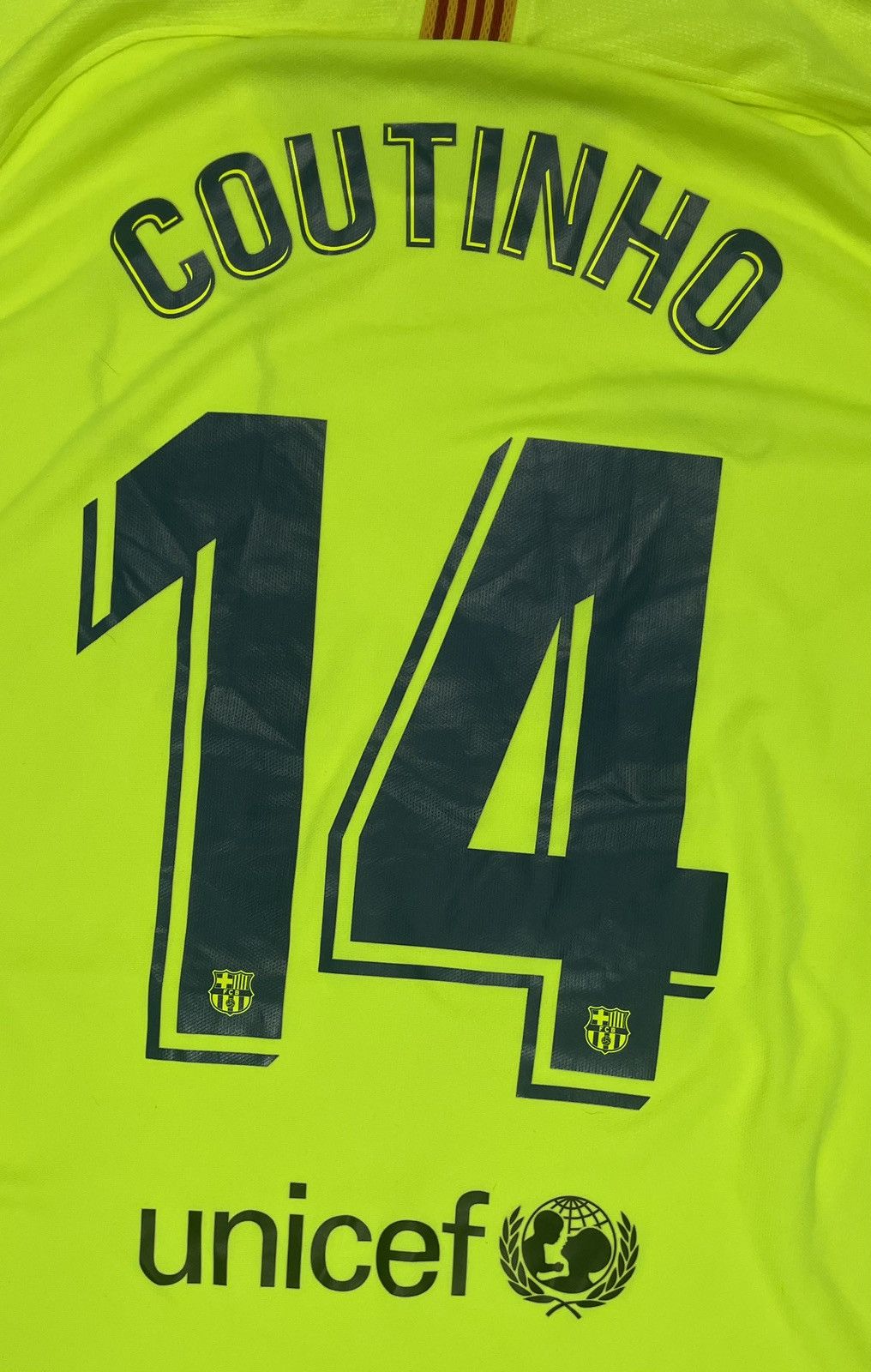 Nike Nike FC Barcelona Jersey #14 Coutinho UNICEF 20182019 Size L Size US L / EU 52-54 / 3 - 4 Thumbnail