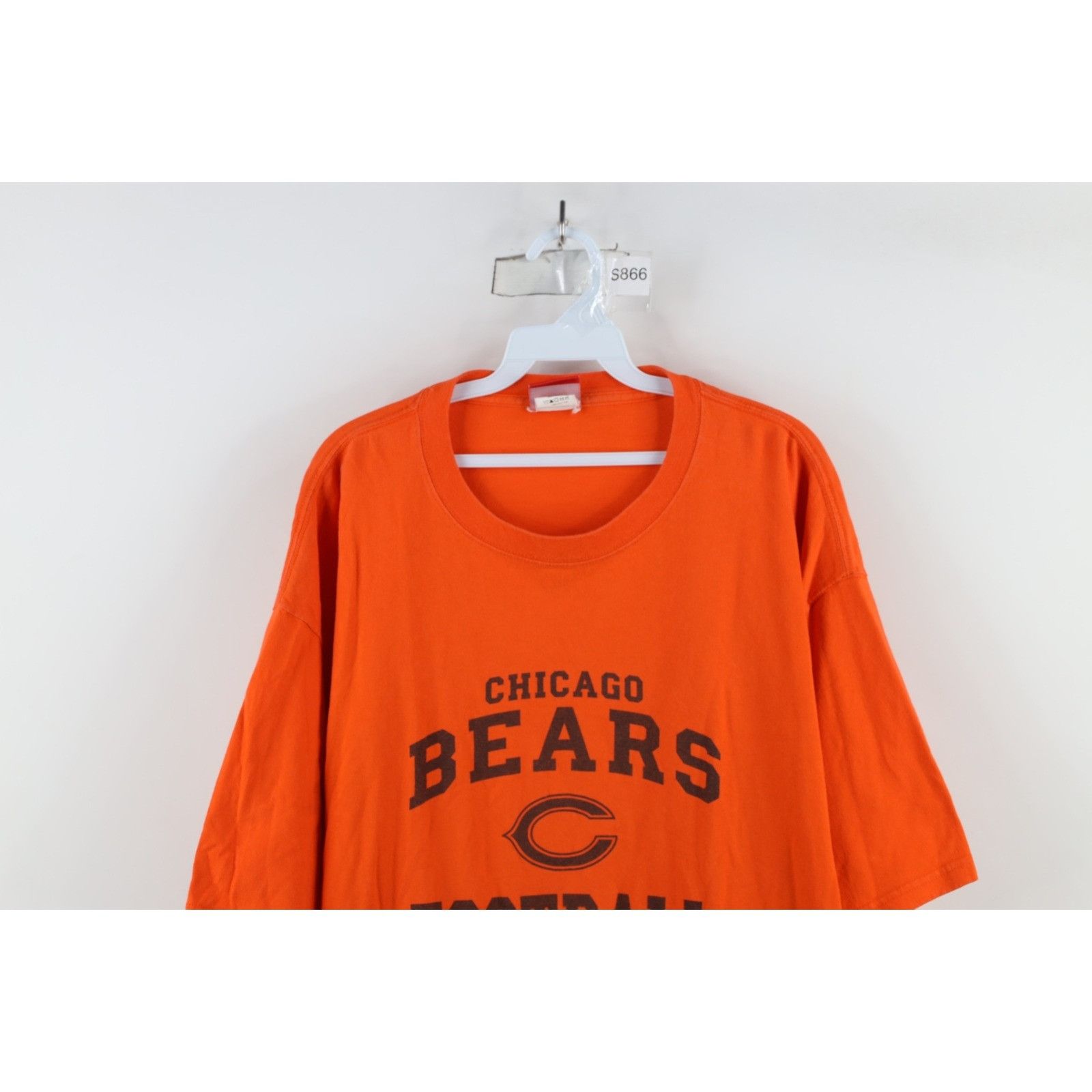 Vintage Vintage Y2K Faded Spell Out Chicago Bears Football T-Shirt Size US XXL / EU 58 / 5 - 2 Thumbnail