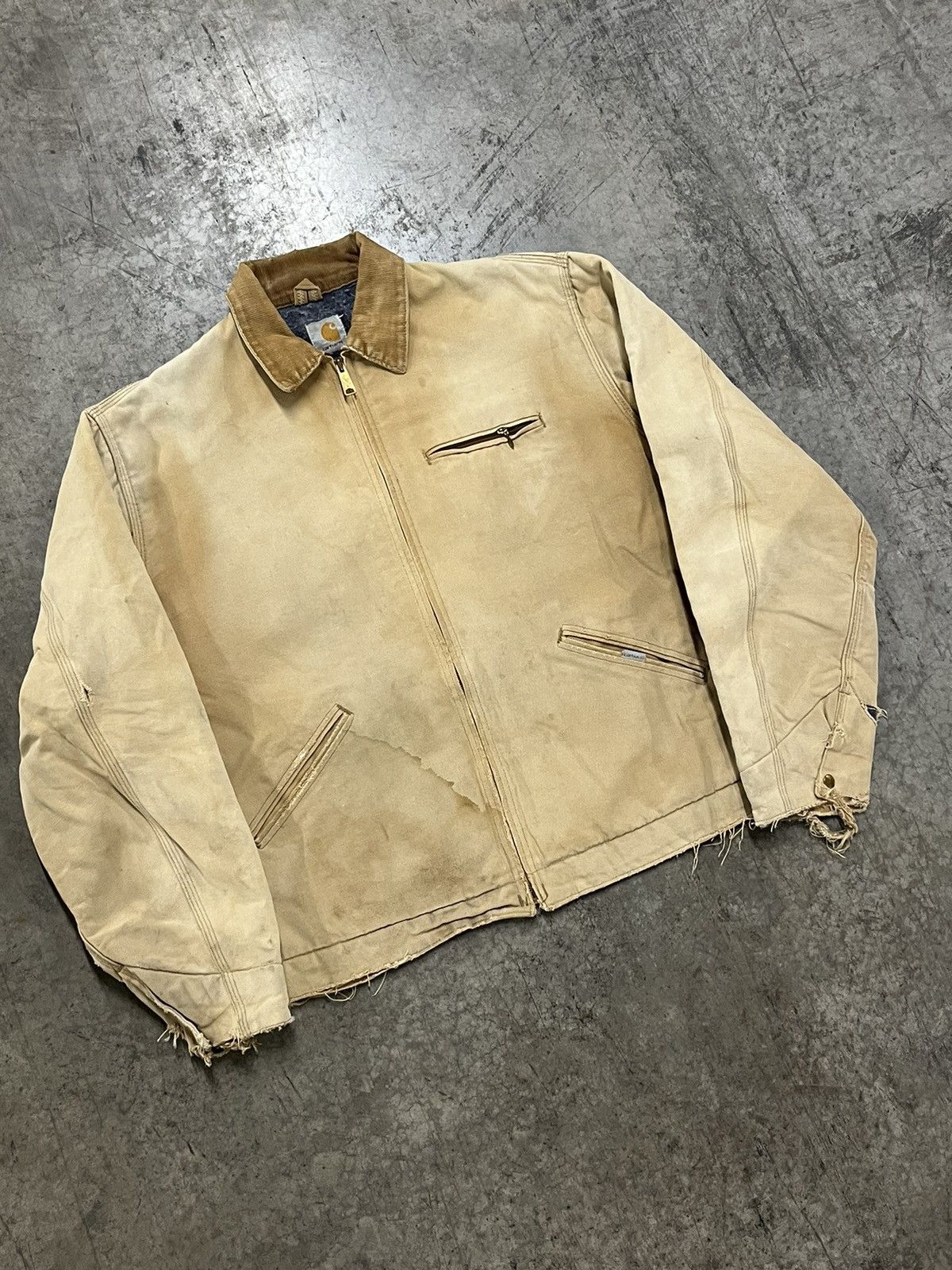 Carhartt × Vintage Carhartt Detroit blanket lined jacket perfectly thrashed Size US XL / EU 56 / 4 - 3 Thumbnail