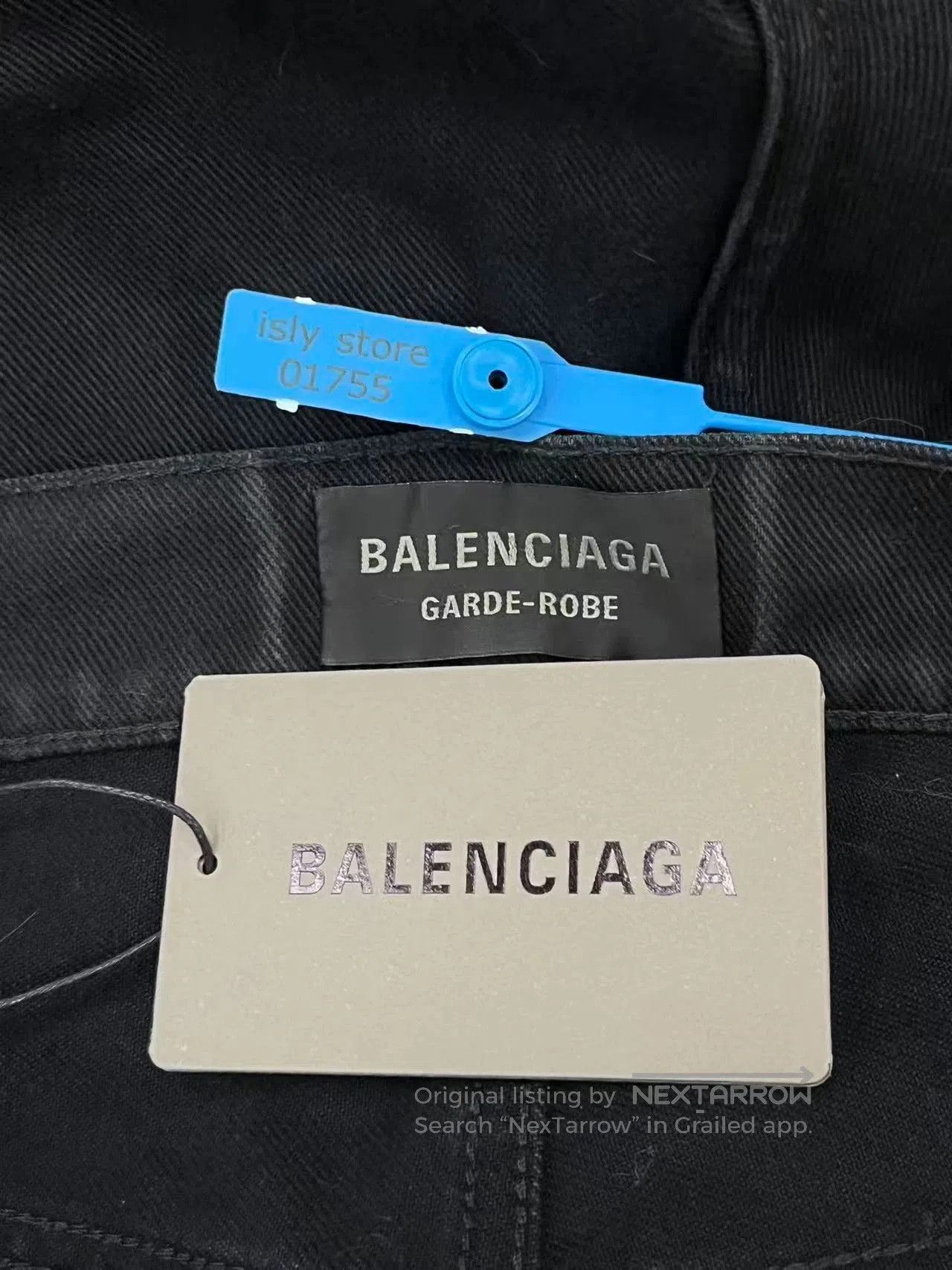 Balenciaga Balenciaga Solid Zip Wide-Leg Jeans. Size US 28 / EU 44 - 4 Thumbnail