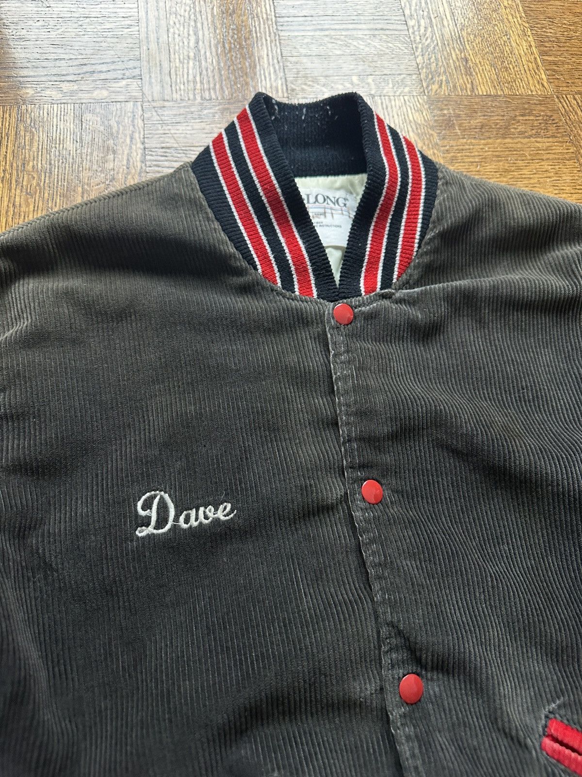 Vintage Vintage Delong Faded Corduroy Bomber Varsity Jacket Size US L / EU 52-54 / 3 - 5 Thumbnail