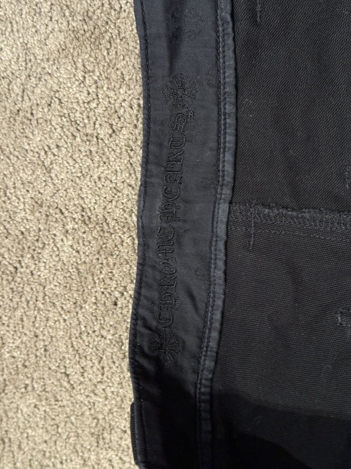 Chrome Hearts Chrome Hearts Black Denim Work Pant Size US 30 / EU 46 - 9 Thumbnail