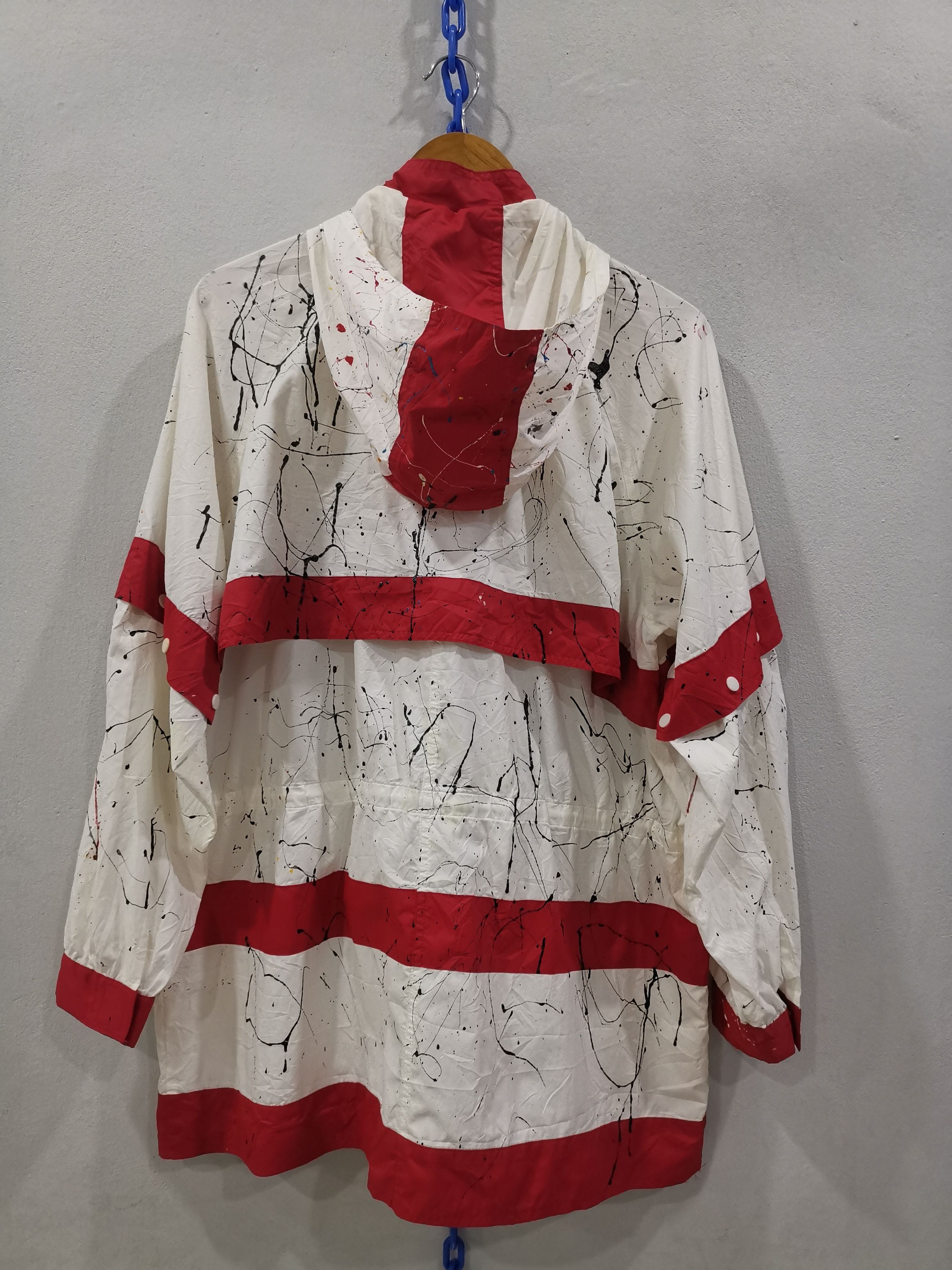Balenciaga VTG Balenciaga BB SPELL OUT CUSTOM MADE PAINT SPLATTER Size US L / EU 52-54 / 3 - 2 Thumbnail