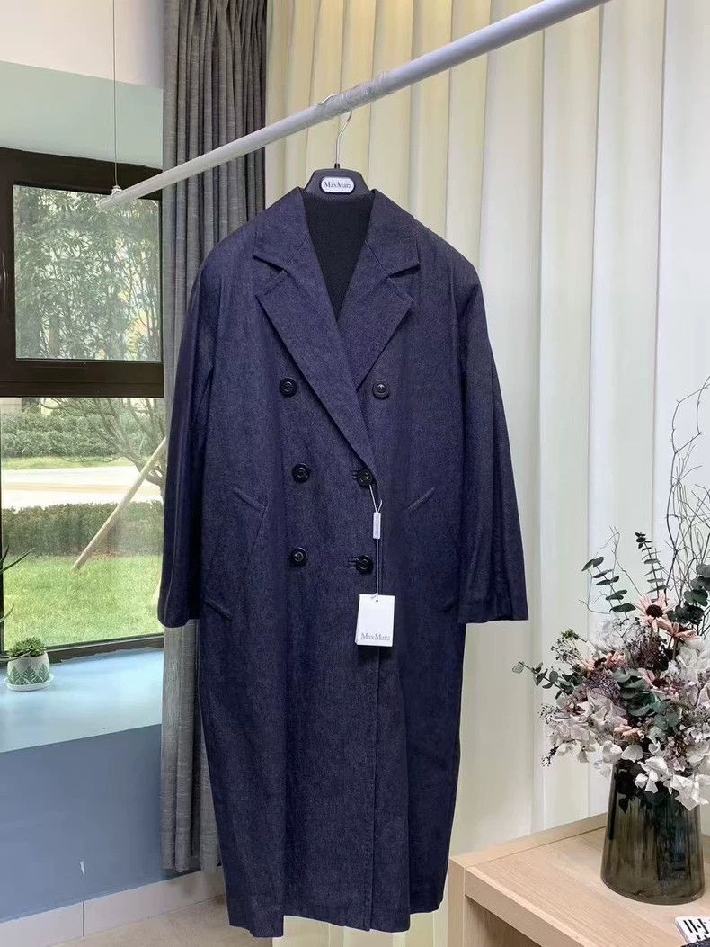 Max Mara Max Mara 101801 Classic Denim Coat Size S / US 4 / IT 40 - 7 Thumbnail