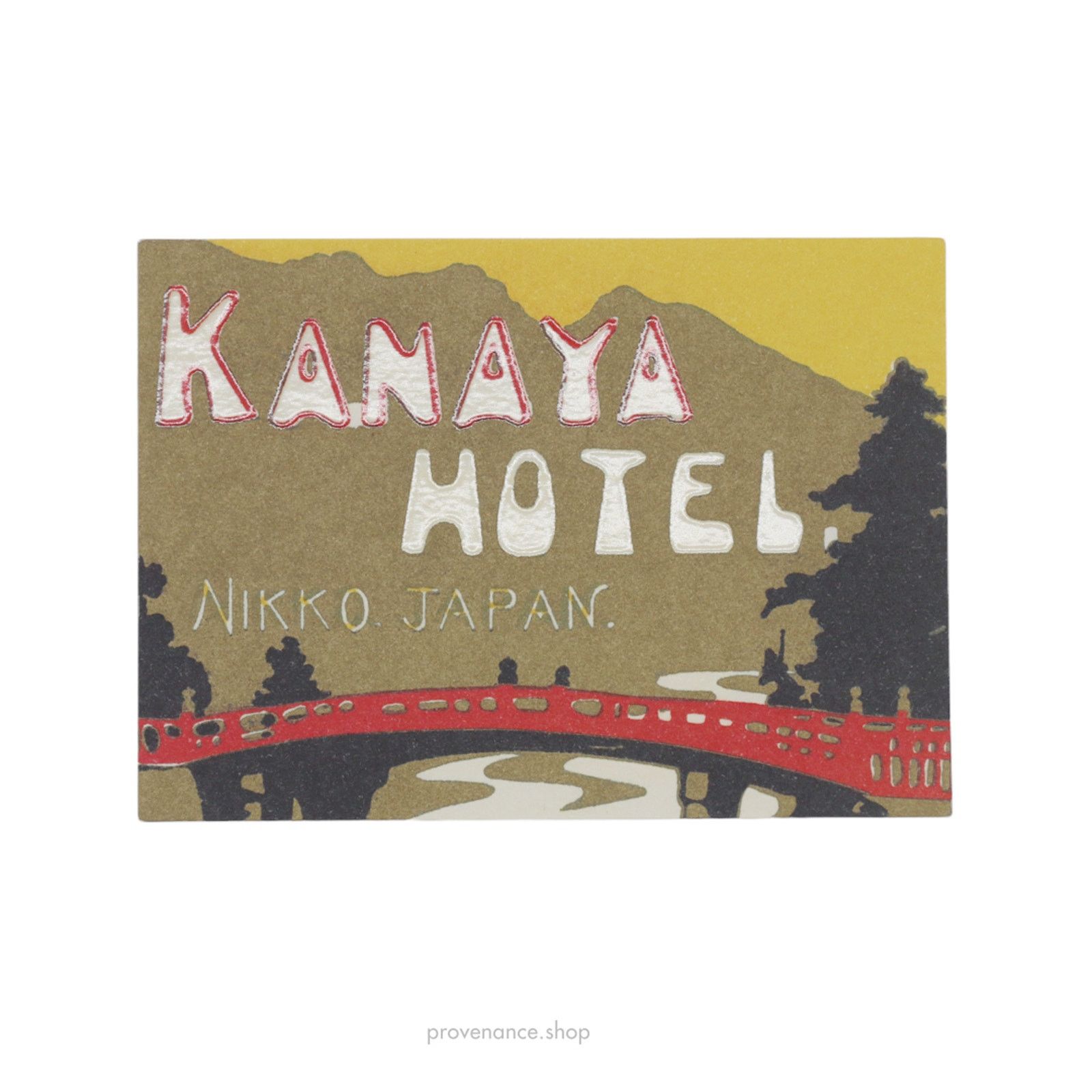 Louis Vuitton 🔴 Hotel Label Sticker Postcard - Kanaya Hotel Nikko Japan Size ONE SIZE - 1 Thumbnail