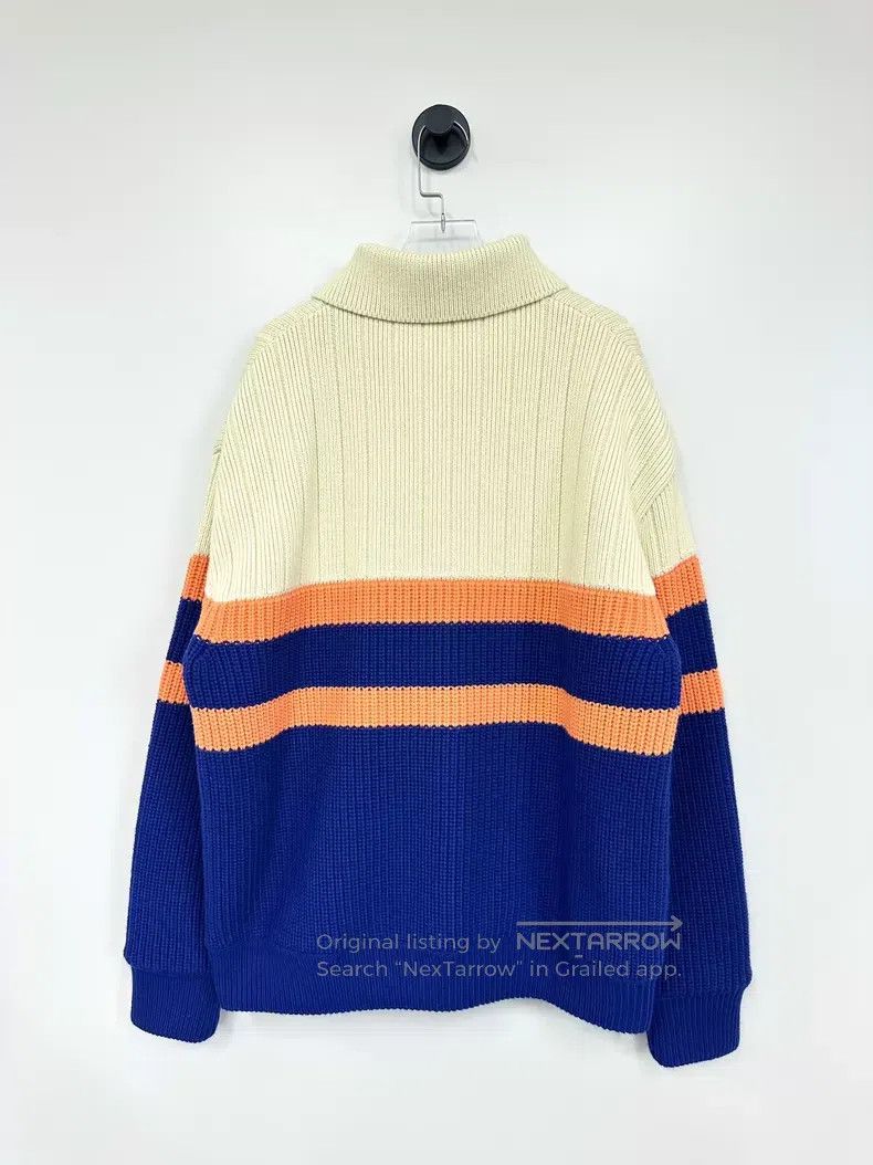 Gucci Gucci Color-blocked embroidered logo knitted jacket Size S / US 4 / IT 40 - 2 Thumbnail
