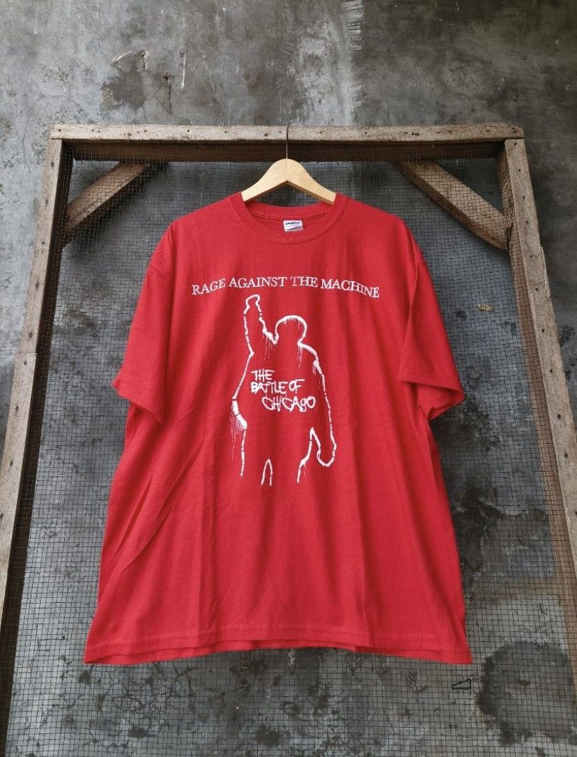 Band Tees × Vintage Vintage 00s Rage Against The Machine T-Shirt Size US XL / EU 56 / 4 - 1 Thumbnail