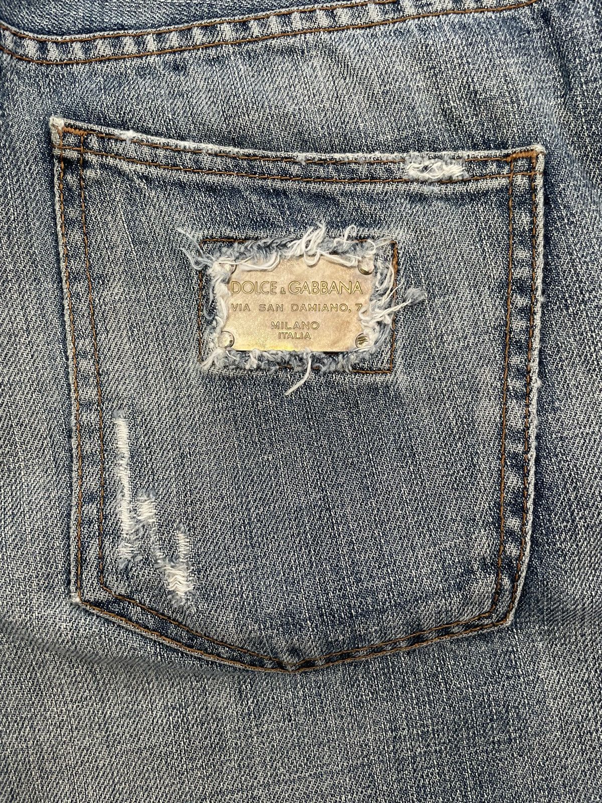 Dolce & Gabbana Rare💥Vintage Dolce & Gabbana Distressed Jeans Size US 34 / EU 50 - 7 Thumbnail