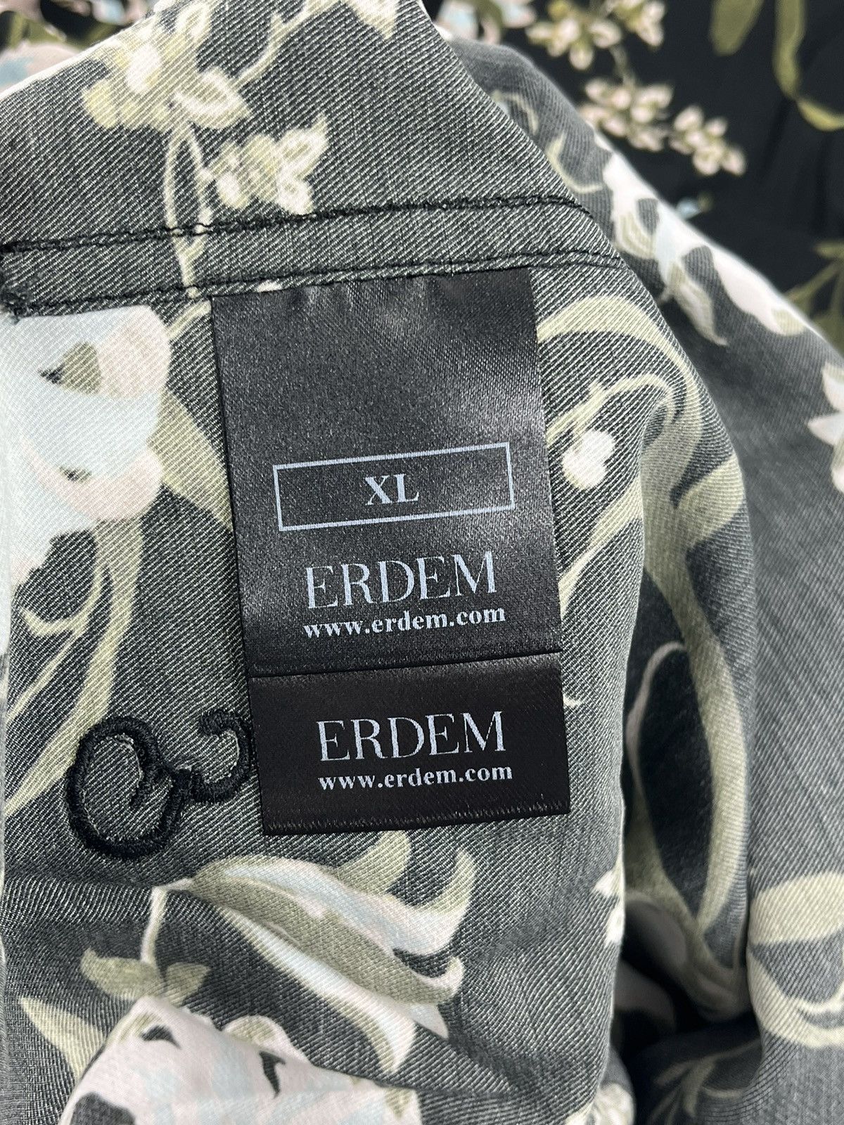 Erdem FLOWER PRINT PIJAMA SHIRT Size US XL / EU 56 / 4 - 6 Thumbnail