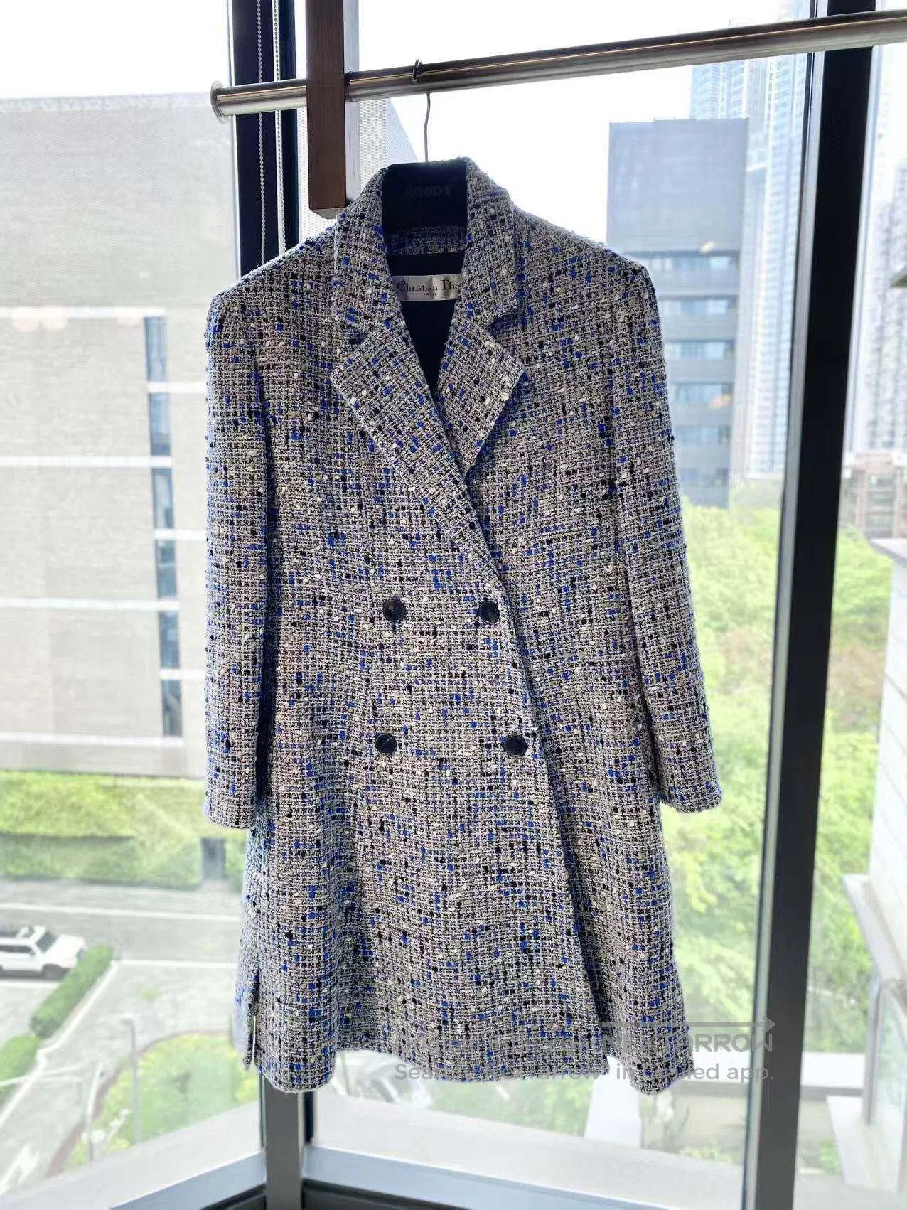 Dior Dior Tweed woven woolen coat| Size XS / US 0-2 / IT 36-38 - 2 Thumbnail