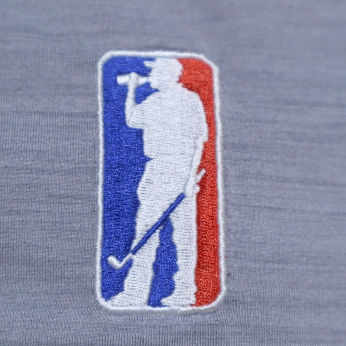 Vintage USAG Logo Golf High Stretch Polyester Heather Polo Shirt Gray Men's L Size US L / EU 52-54 / 3 - 6 Thumbnail