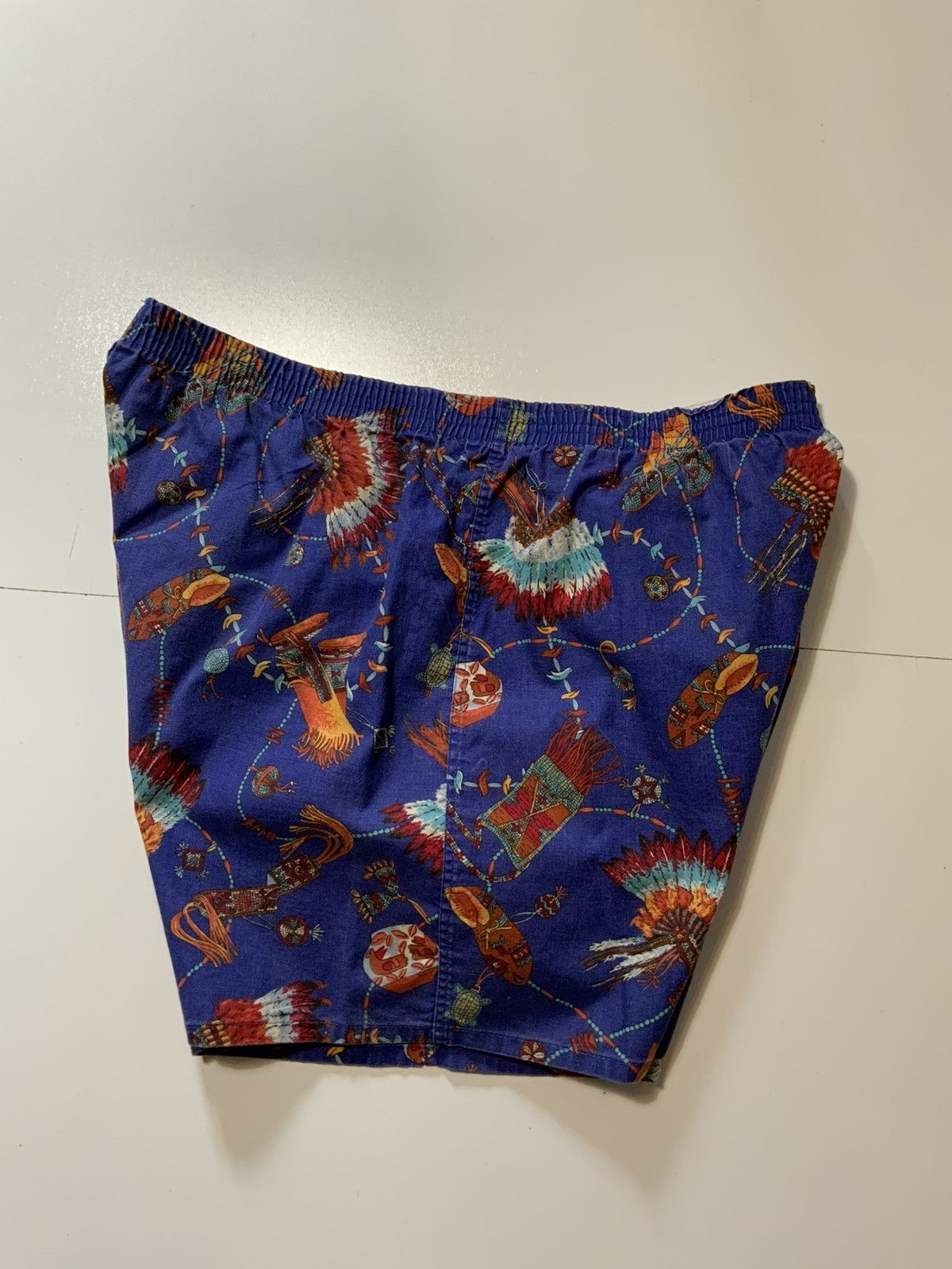 Vintage Vintage Pizzazz Southwestern Native American Chief Shorts Size US 38 / EU 54 - 2 Thumbnail