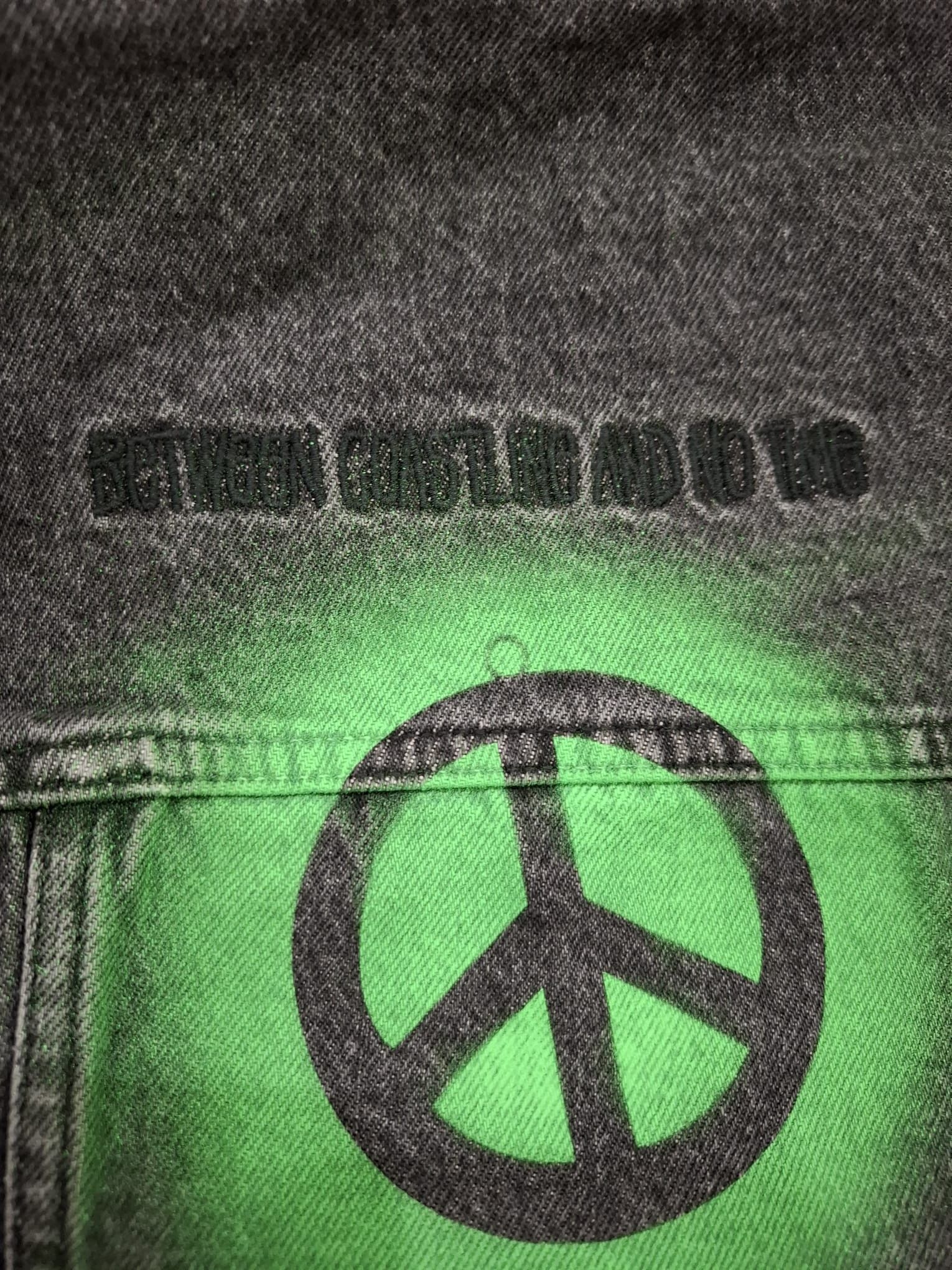 Dries Van Noten × Stussy Hand-Stencilled Denim Jacket Size US XXL / EU 58 / 5 - 14 Thumbnail