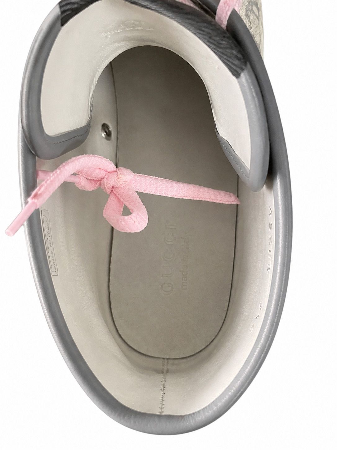 Gucci Gucci GG Supreme Beige Pink High Top SZ 9.5 Size US 9.5 / EU 42-43 - 7 Thumbnail