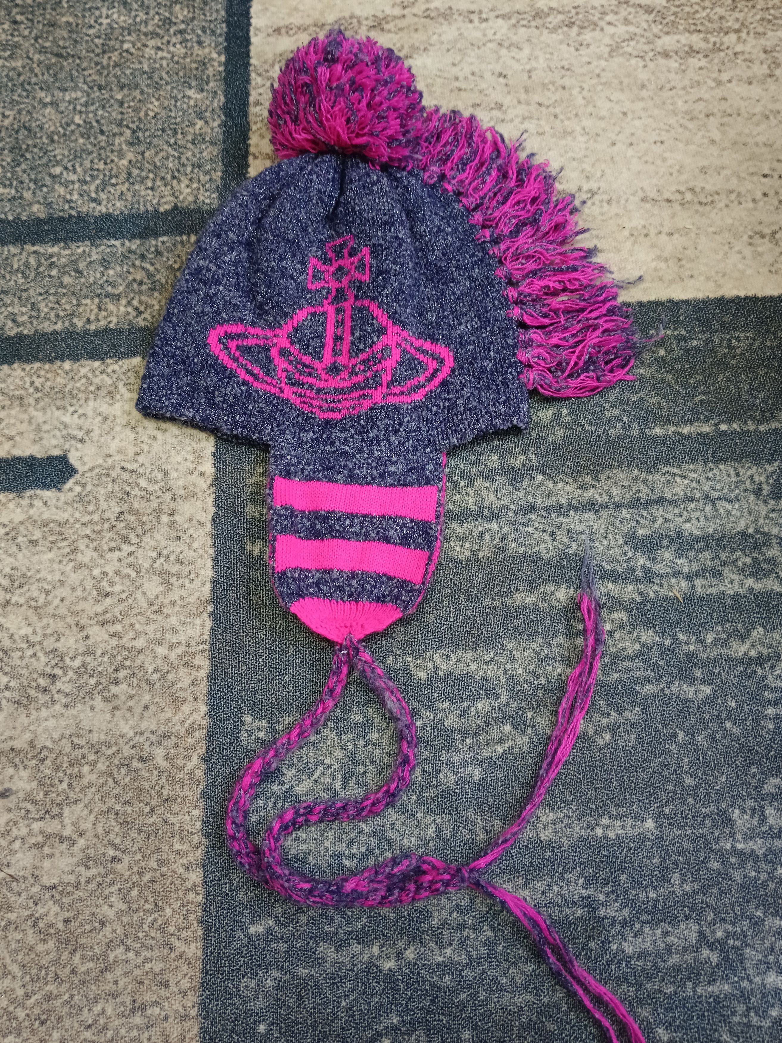 Vivienne Westwood VERY RARE🔥VIVIENNE WESTWOOD MOHAWK BEANIE EARFLAP Size ONE SIZE - 5 Thumbnail