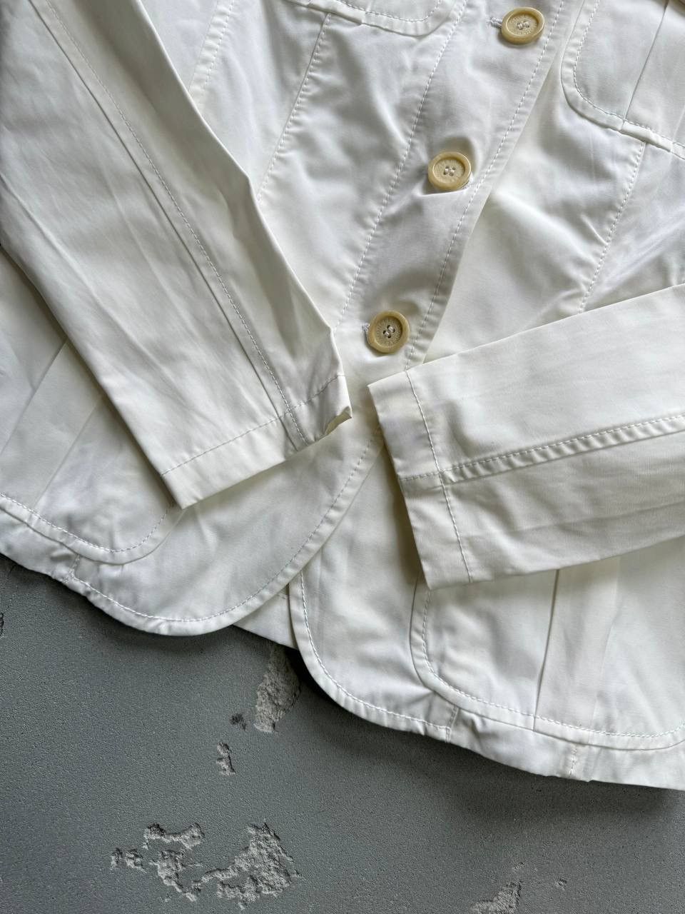 Moncler × Vintage MONCLER Tailored Jacket White Women's Size M Size M / US 6-8 / IT 42-44 - 6 Thumbnail