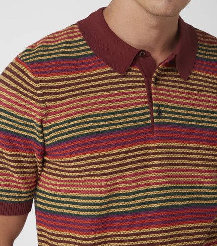 Designer × Scotch & Soda × Vintage Scotch & Soda Structured Knit Organic Cotton Polo Mens Small Size US S / EU 44-46 / 1 - 6 Thumbnail