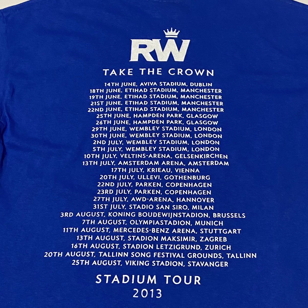 Band Tees × Vintage Robbie Williams Tour 2013 “Take The Crown” Size US M / EU 48-50 / 2 - 7 Thumbnail