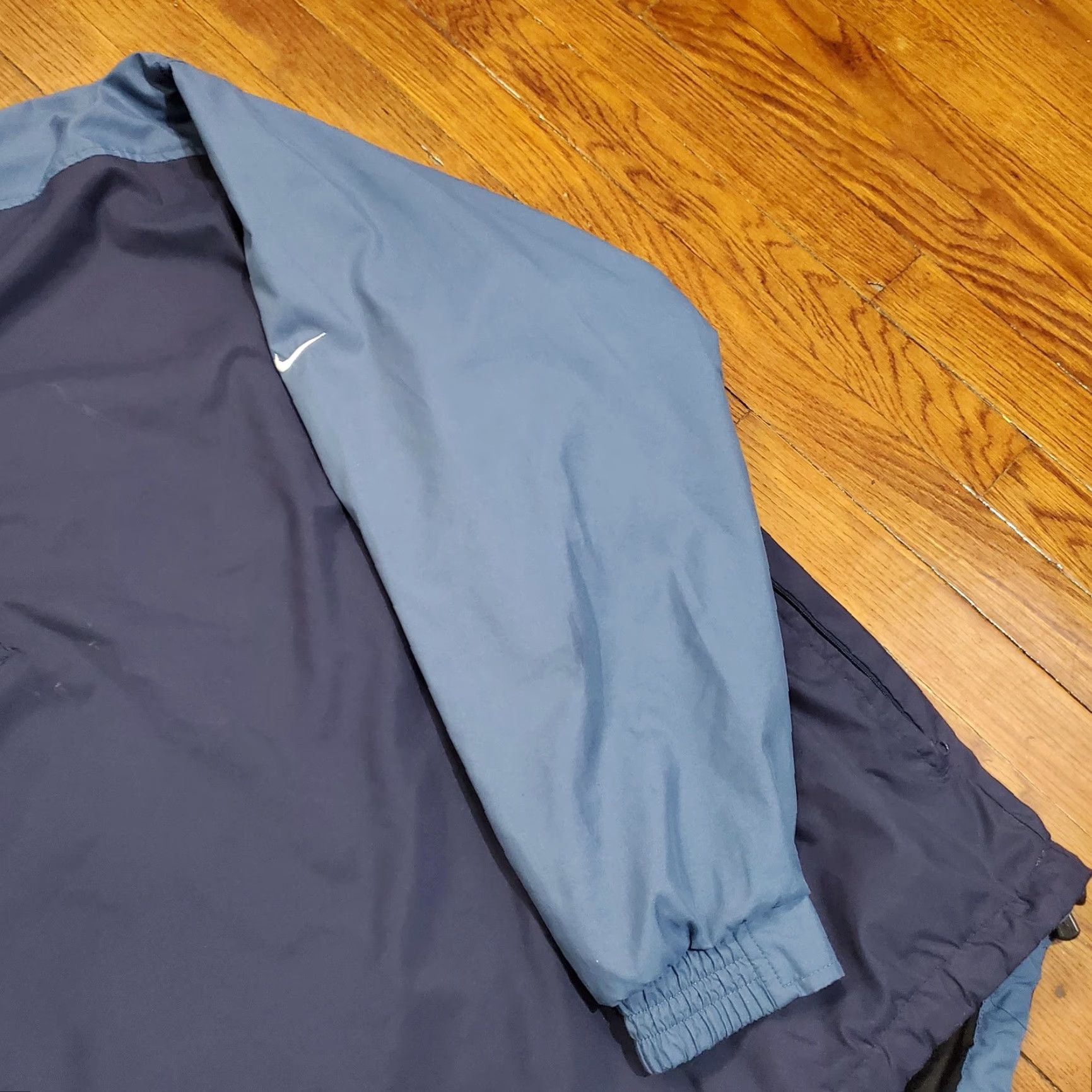 Nike Nike Golf Windbreaker Jacket Mens XL Blue 1/4 Zip Clima-FIT Swoosh Logo Colorblock Pullover Size US XL / EU 56 / 4 - 3 Thumbnail