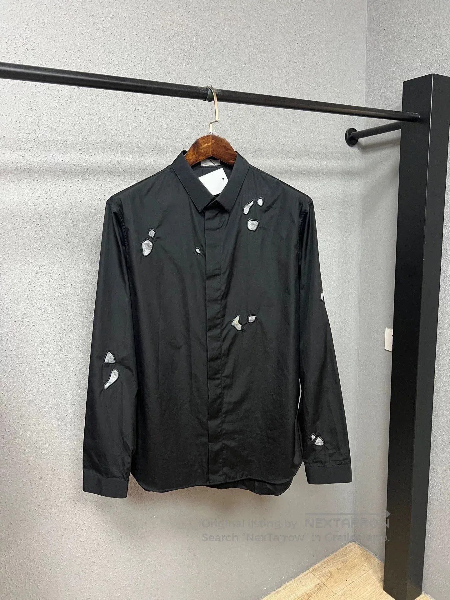 Dior Dior Black Embroidered Patch Shirt. Size US XS / EU 42 / 0 - 1 Thumbnail