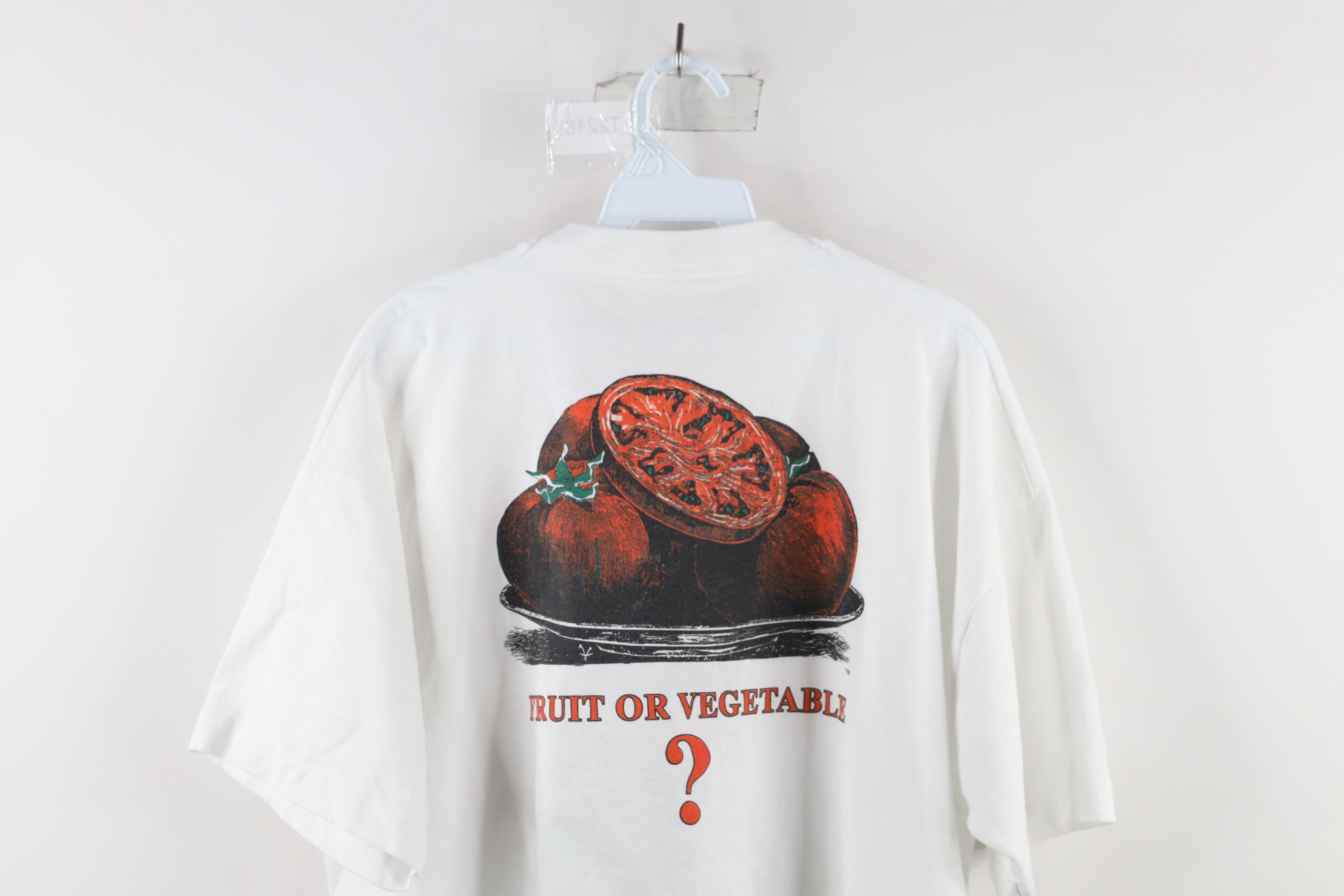 Vintage Vintage 90s Texas Agricultural Team Tomato T-Shirt White USA Size US XXL / EU 58 / 5 - 9 Thumbnail