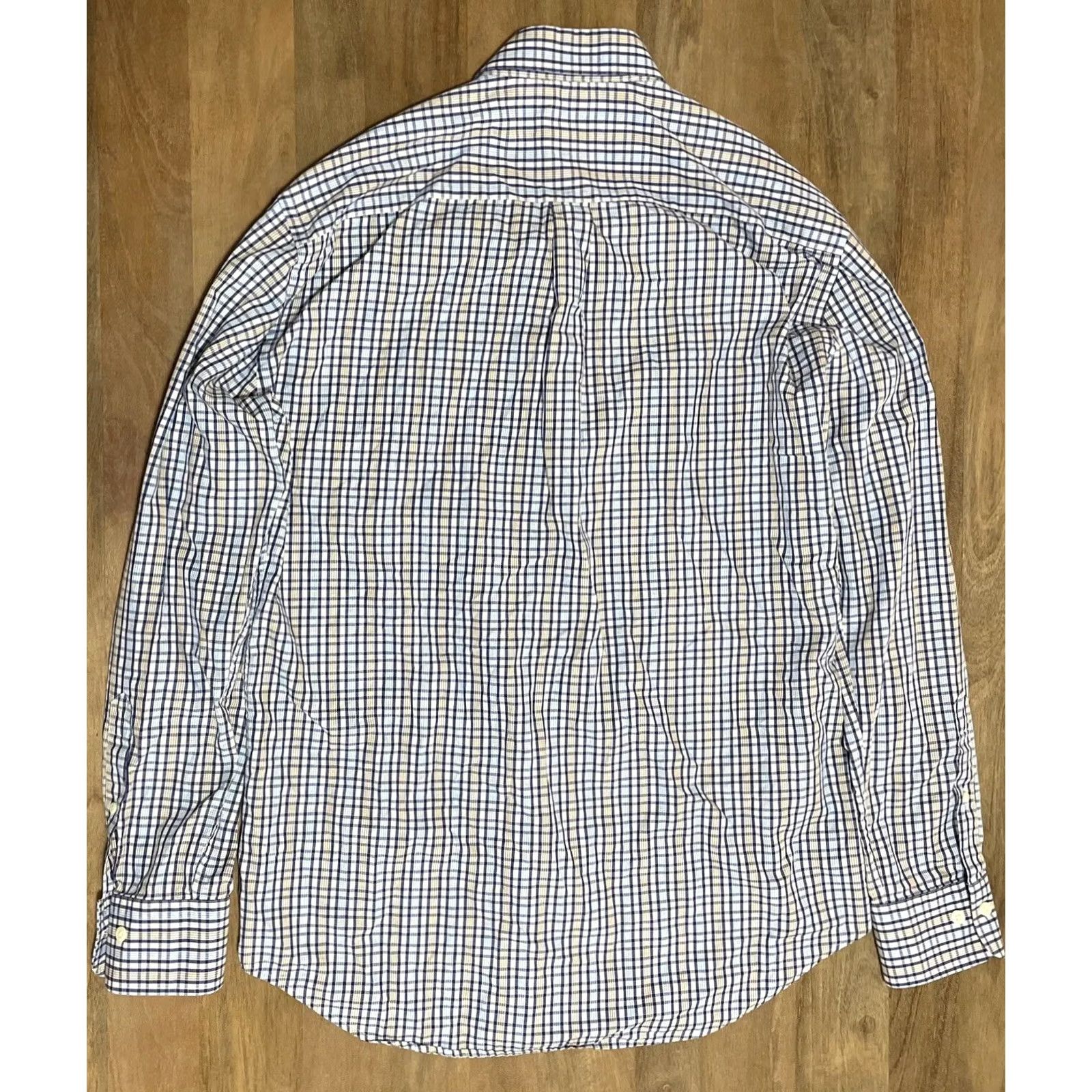 Peter Millar Peter Millar Button-Down Shirt Mens Large Plaid Long Sleeve Cotton Preppy Casual Blue Multicolor 46 in Chest Regular Fit Office Workwear Size US L / EU 52-54 / 3 - 2 Thumbnail