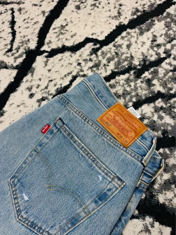Levi's Levis 501 jeans 34 30 blue Size US 34 / EU 50 - 3 Thumbnail