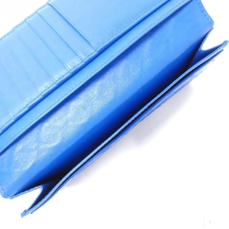 Bottega Veneta o1n1vont1124 Size: OS / Slim Long Wallet in Blue Size ONE SIZE - 5 Thumbnail