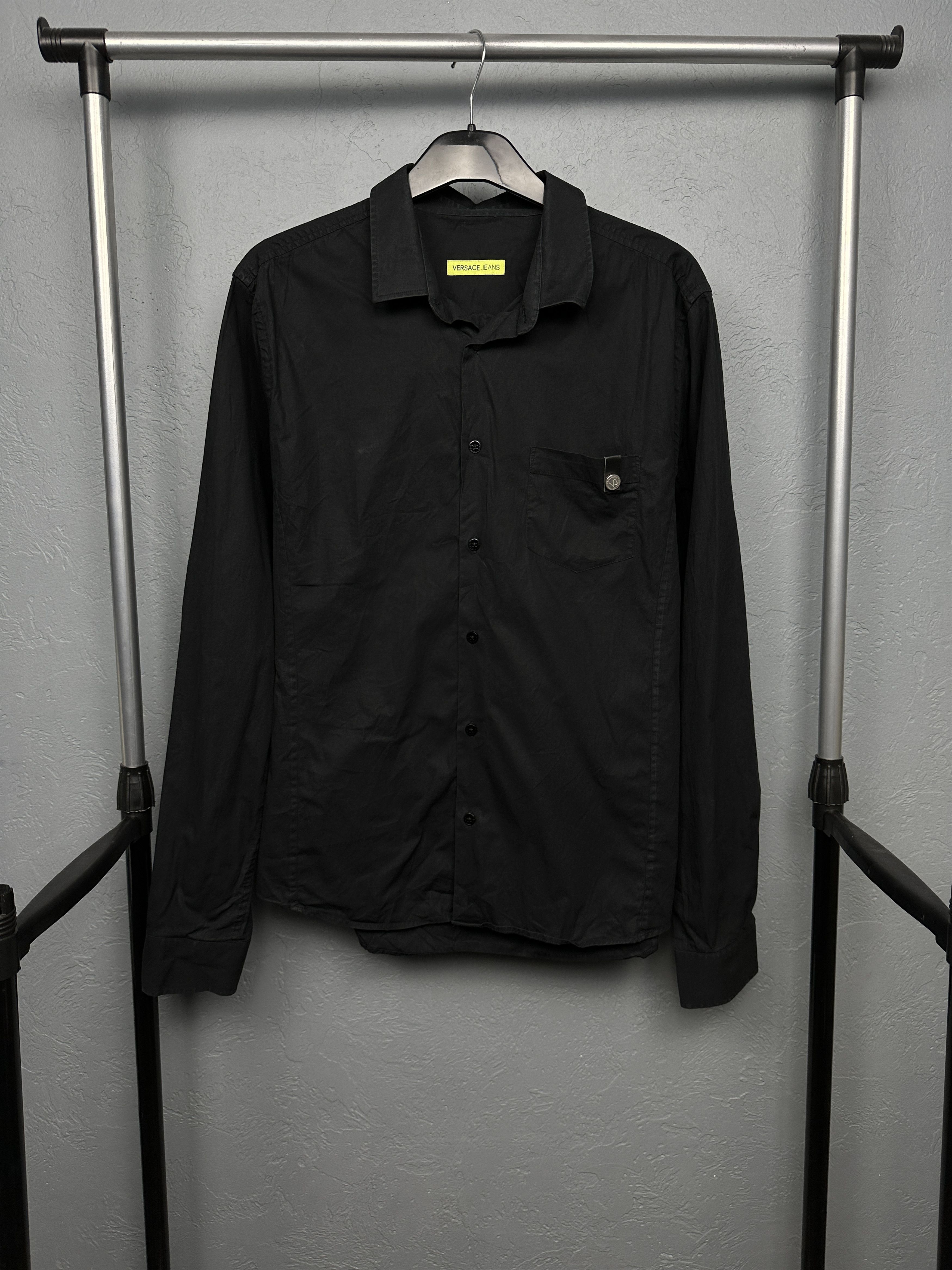 Versace × Versace Jeans Couture Versace Jeans Couture Mens Long Sleeve Black Shirt Size US L / EU 52-54 / 3 - 1 Thumbnail