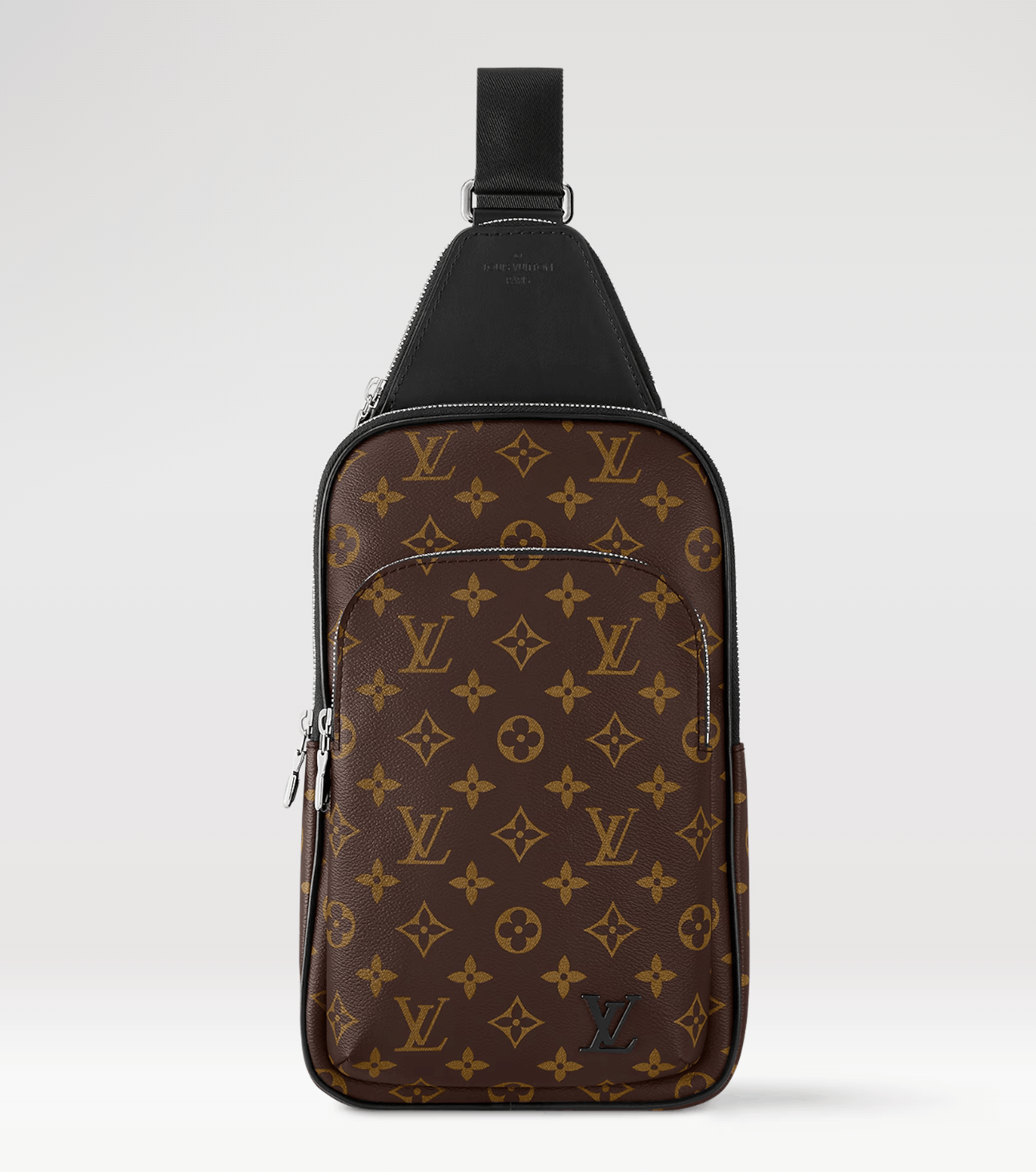 Louis Vuitton Avenue Sling Bag Nm Monogram Macassar in Black, Men's