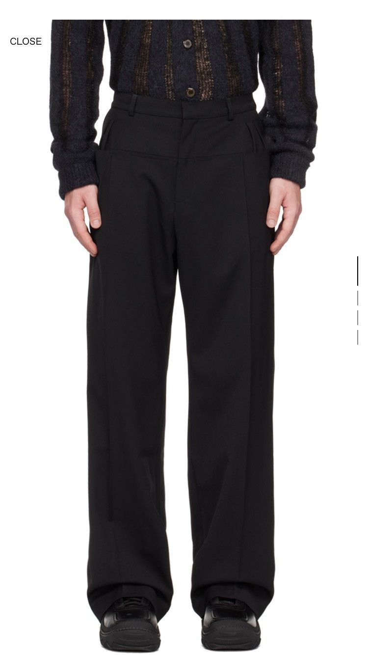 Kiko Kostadinov Kiko kostadinov black ormas trousers / pants Size US 32 / EU 48 - 1 Thumbnail