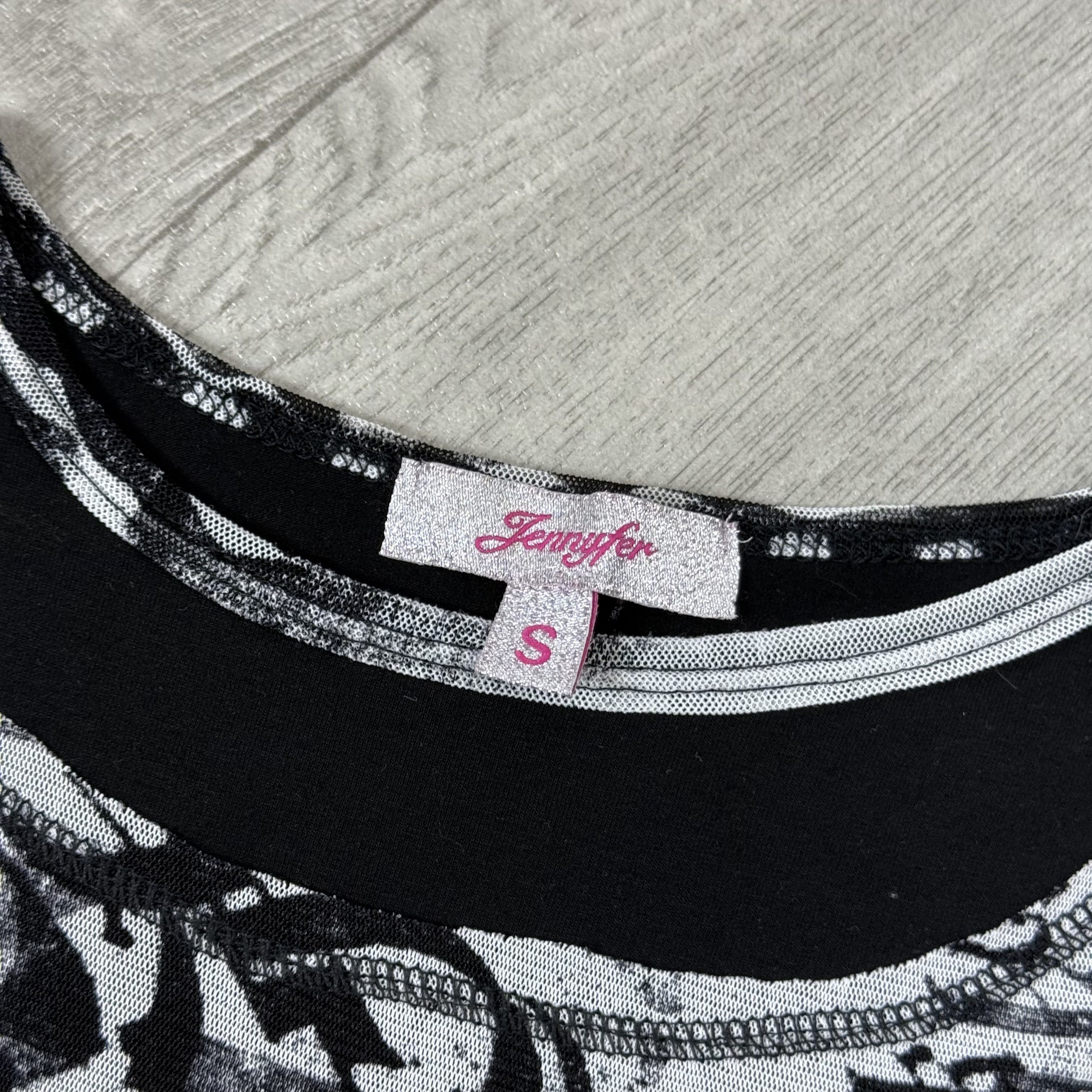 Vintage Vintage Y2K Jennyfer Rare Gazette Longsleeve Blouse Tee Size S / US 4 / IT 40 - 6 Thumbnail