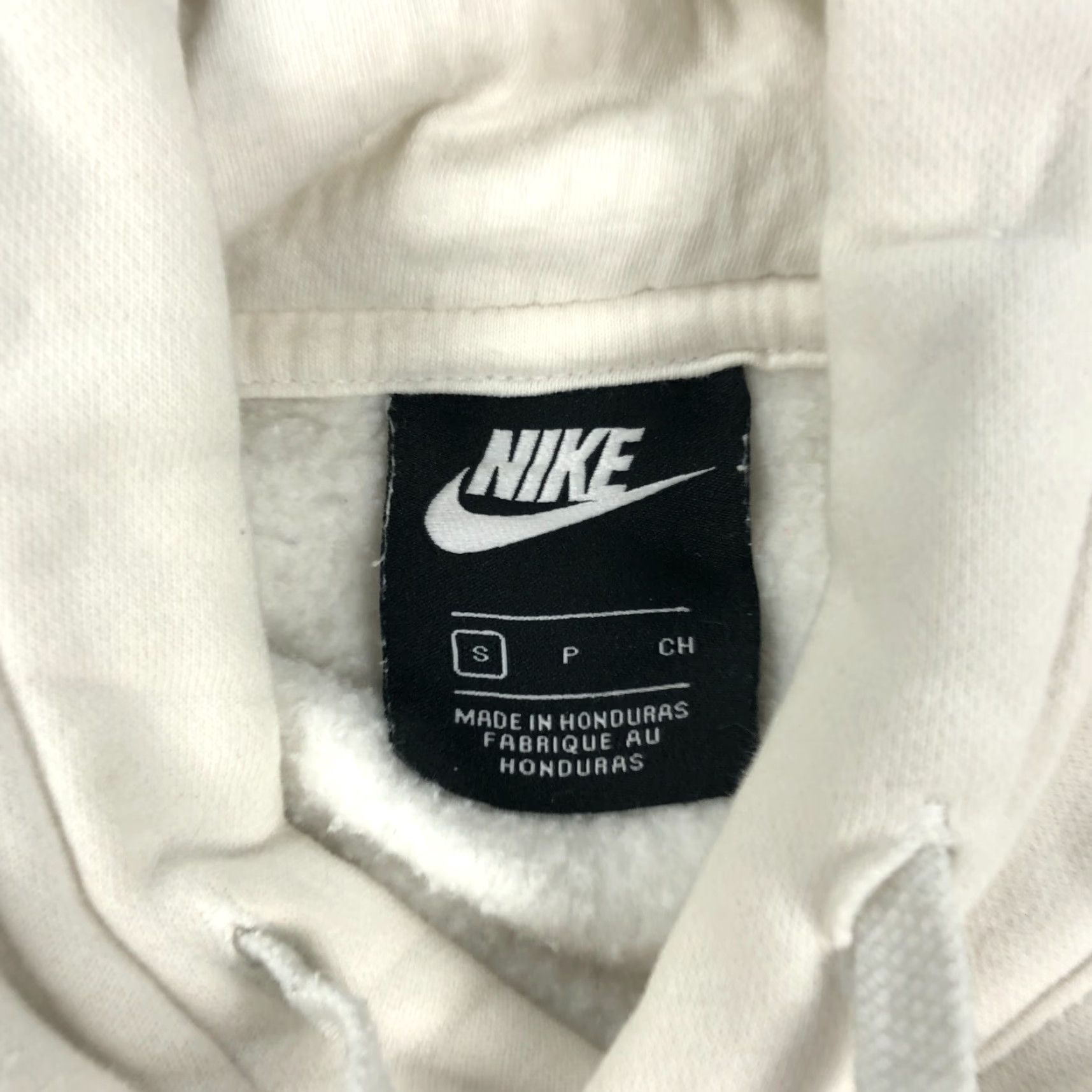 Nike Nike Hoodie Men Small NSW Club Fleece Essentials Sweatshirt Pullover Scuba Neck Hooded Pockets Regular White Sportswear Shortered Size US S / EU 44-46 / 1 - 4 Thumbnail