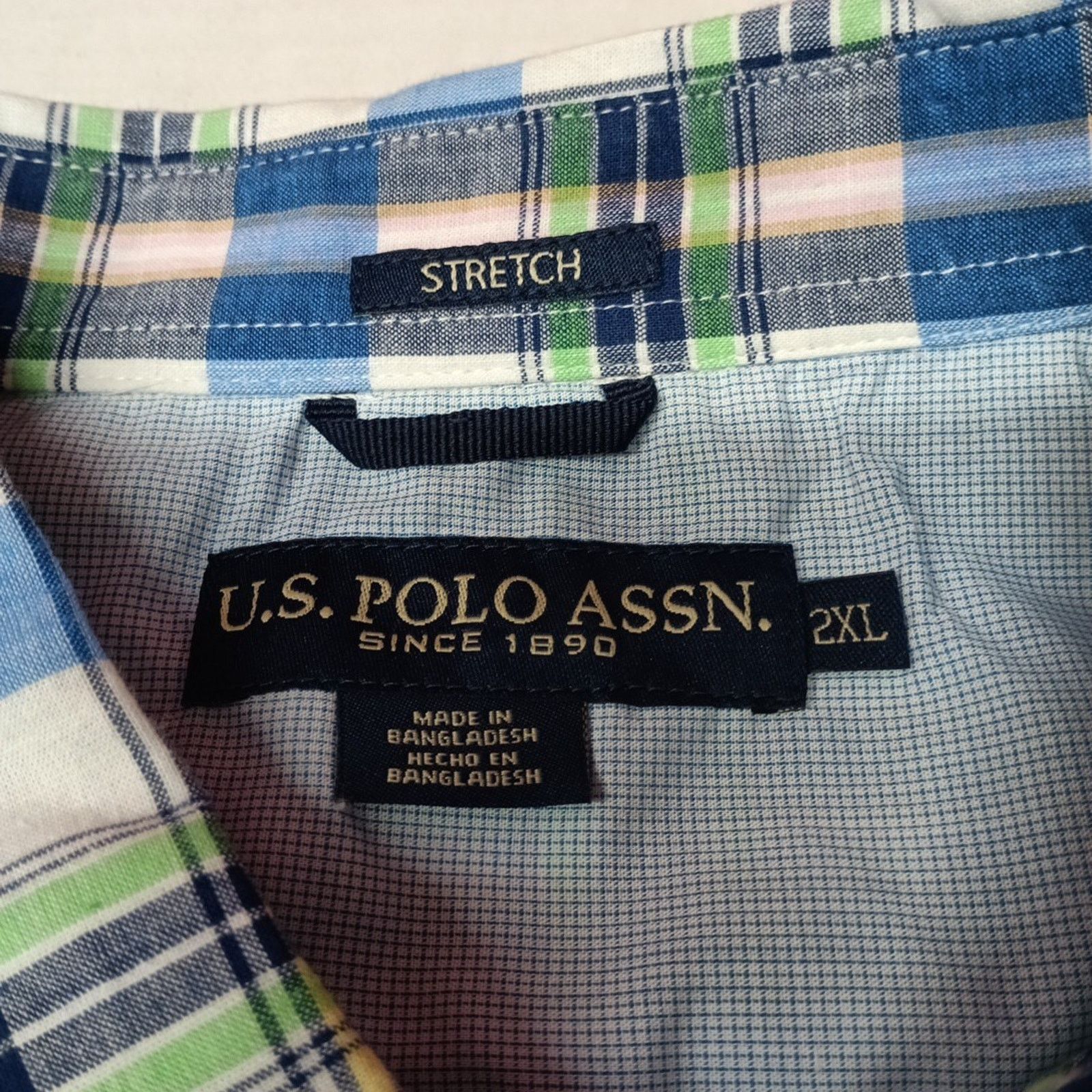 U.S. Polo Assn. U.S. Polo Assn. Button Woven Shirt Mens 2XL Multicolor Plaid Size US XXL / EU 58 / 5 - 4 Thumbnail