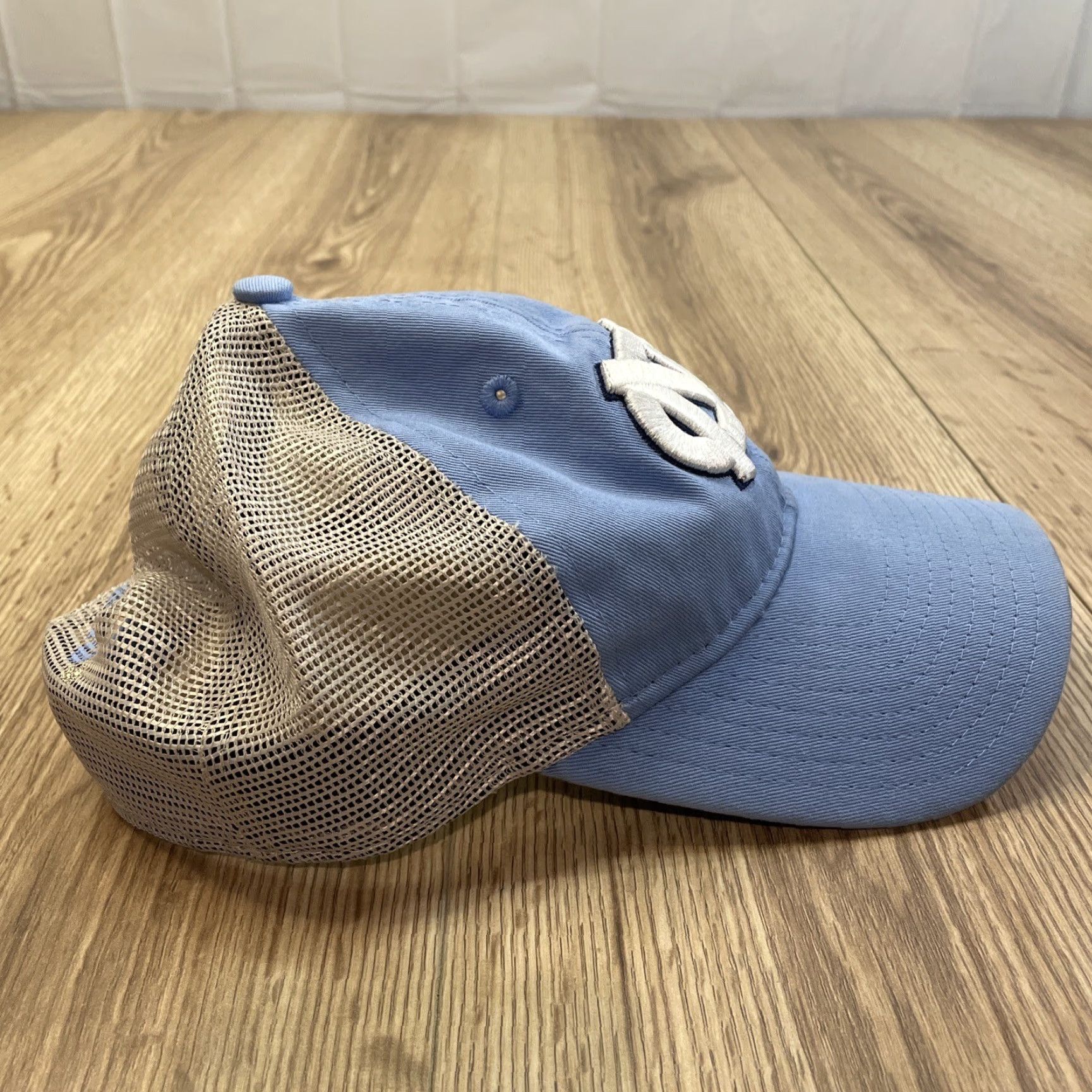 New Era North Carolina 9 Twenty New Era Adjustable Snap Back Distressed Hat Size ONE SIZE - 5 Thumbnail