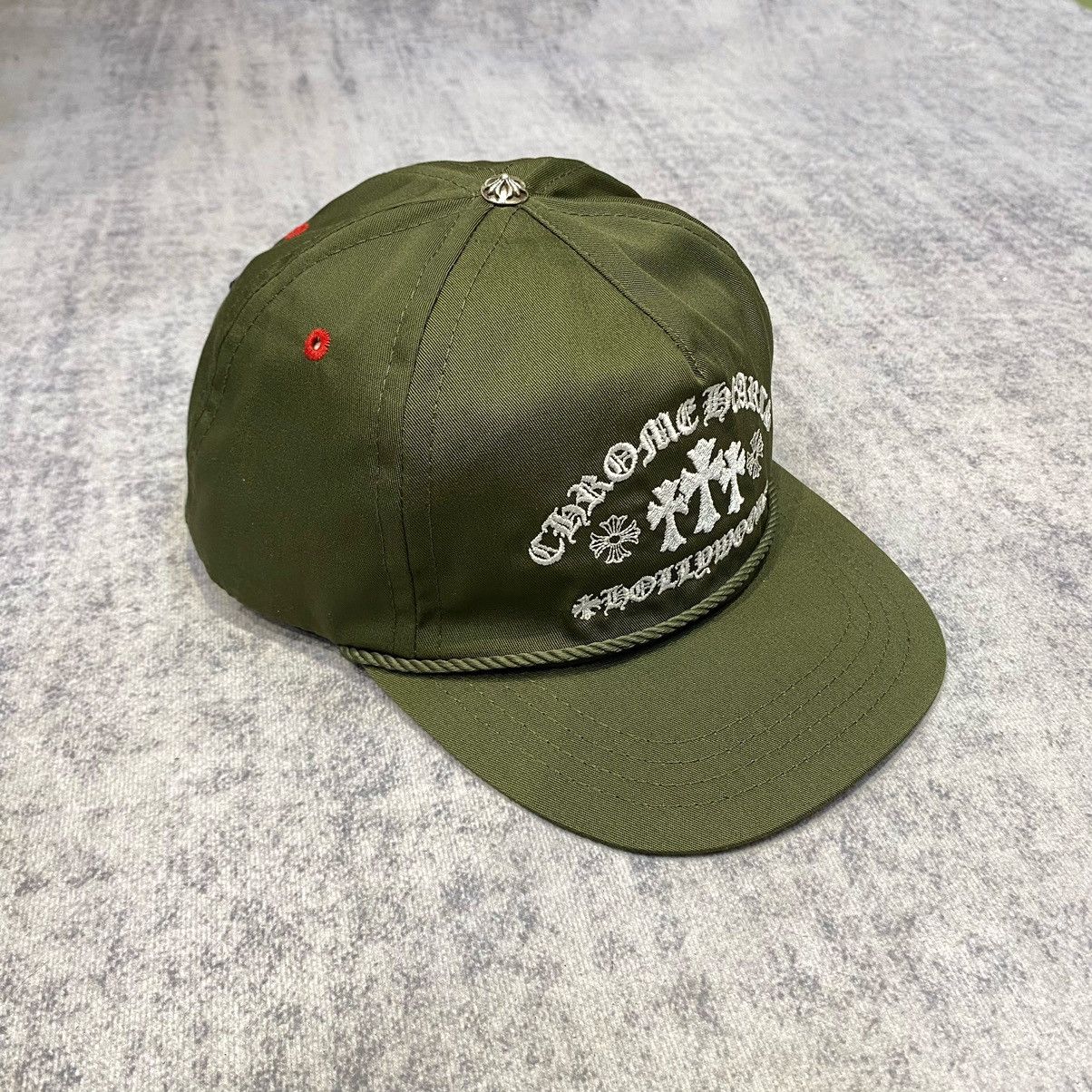 Chrome Hearts Gas station triple cross embroidered hat 'olive