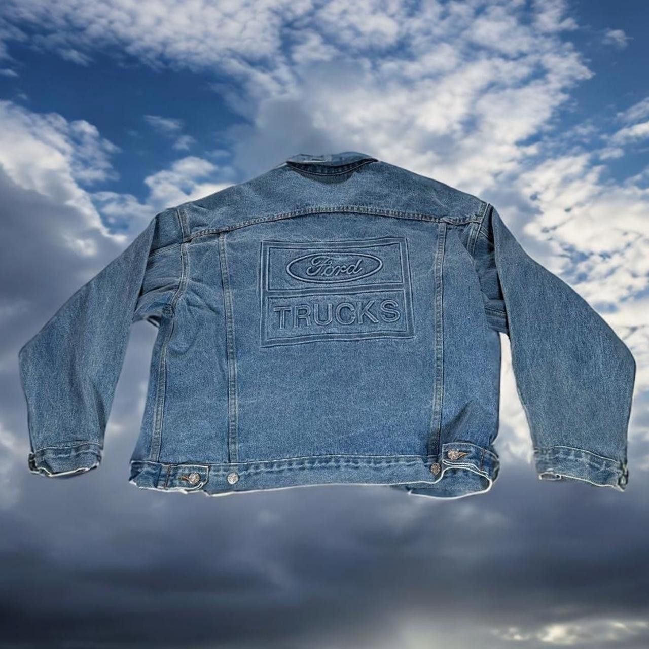 image of Men Large Jacket Vintage Ford in Blue