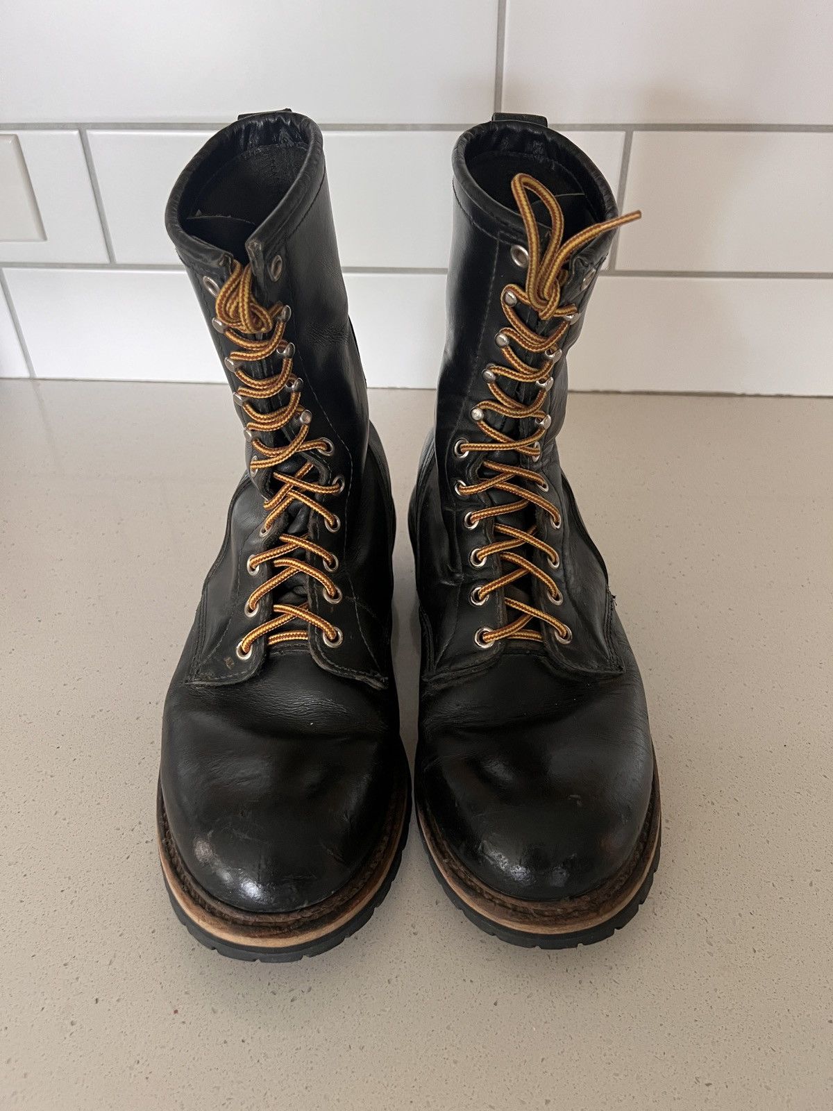 Red Wing Red Wing 699 Logger Boots – Black Leather – Size 10D Size US 10 / EU 43 - 2 Thumbnail