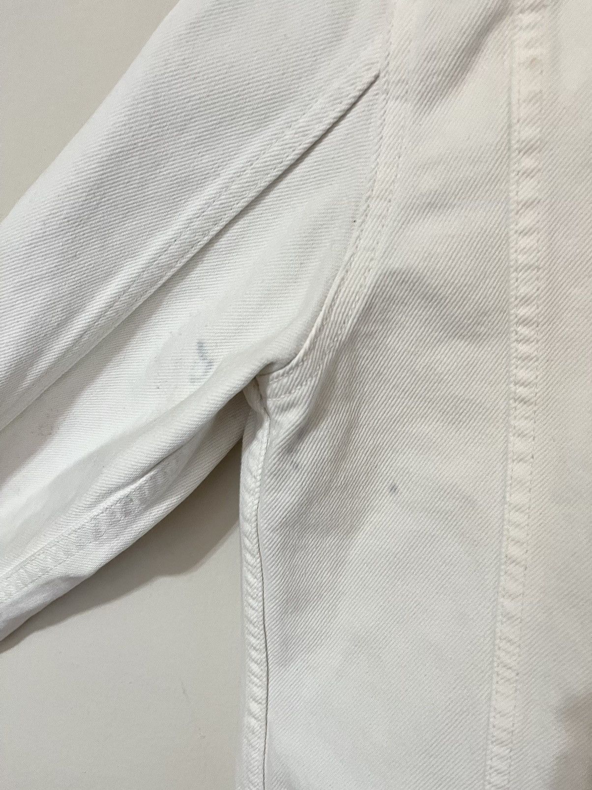 Helmut Lang Vintage Helmut Lang Women’s White Square Shoulder Jacket Size M / US 6-8 / IT 42-44 - 6 Thumbnail