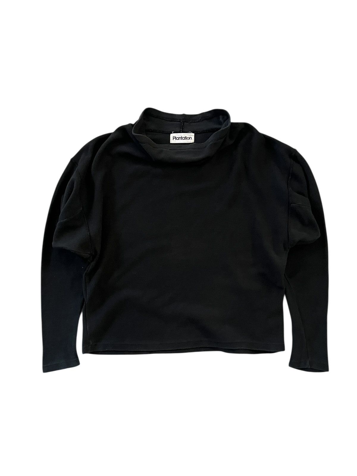 Issey Miyake 1980s Issey Miyake Plantation Boxy Mock Neck Tops Size M / US 6-8 / IT 42-44 - 2 Thumbnail
