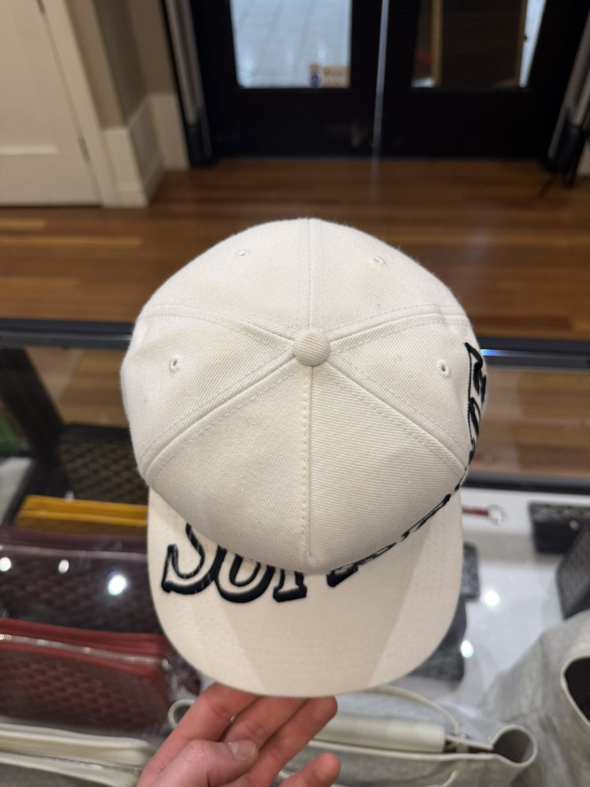 Supreme Supreme Overlap 5 Panel Hat - White Size ONE SIZE - 5 Thumbnail